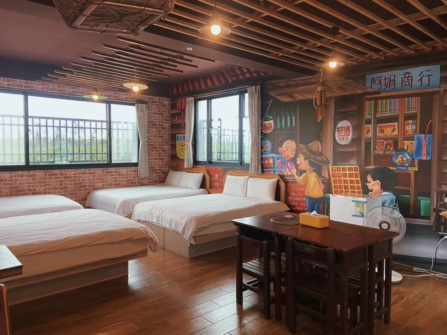 Bed in Big Fish Homestay