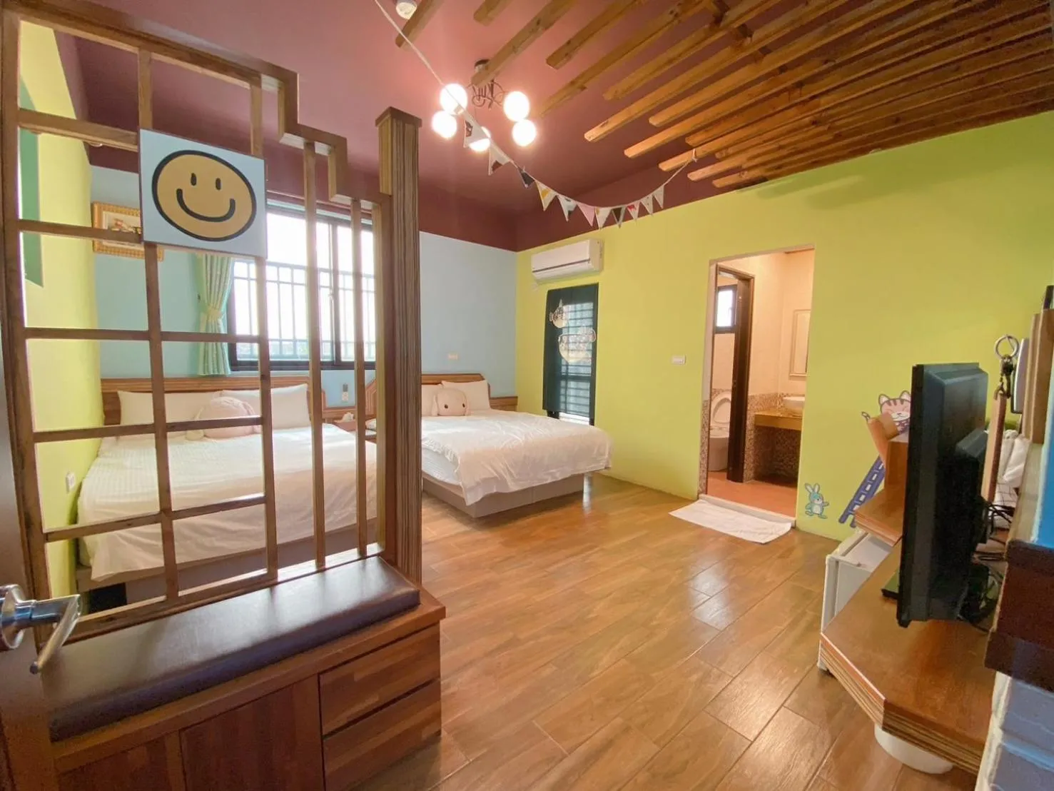 Bed in Big Fish Homestay