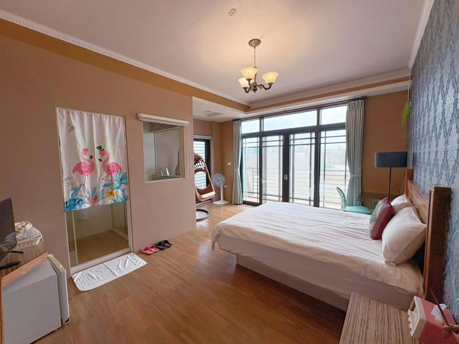 Bed in Big Fish Homestay