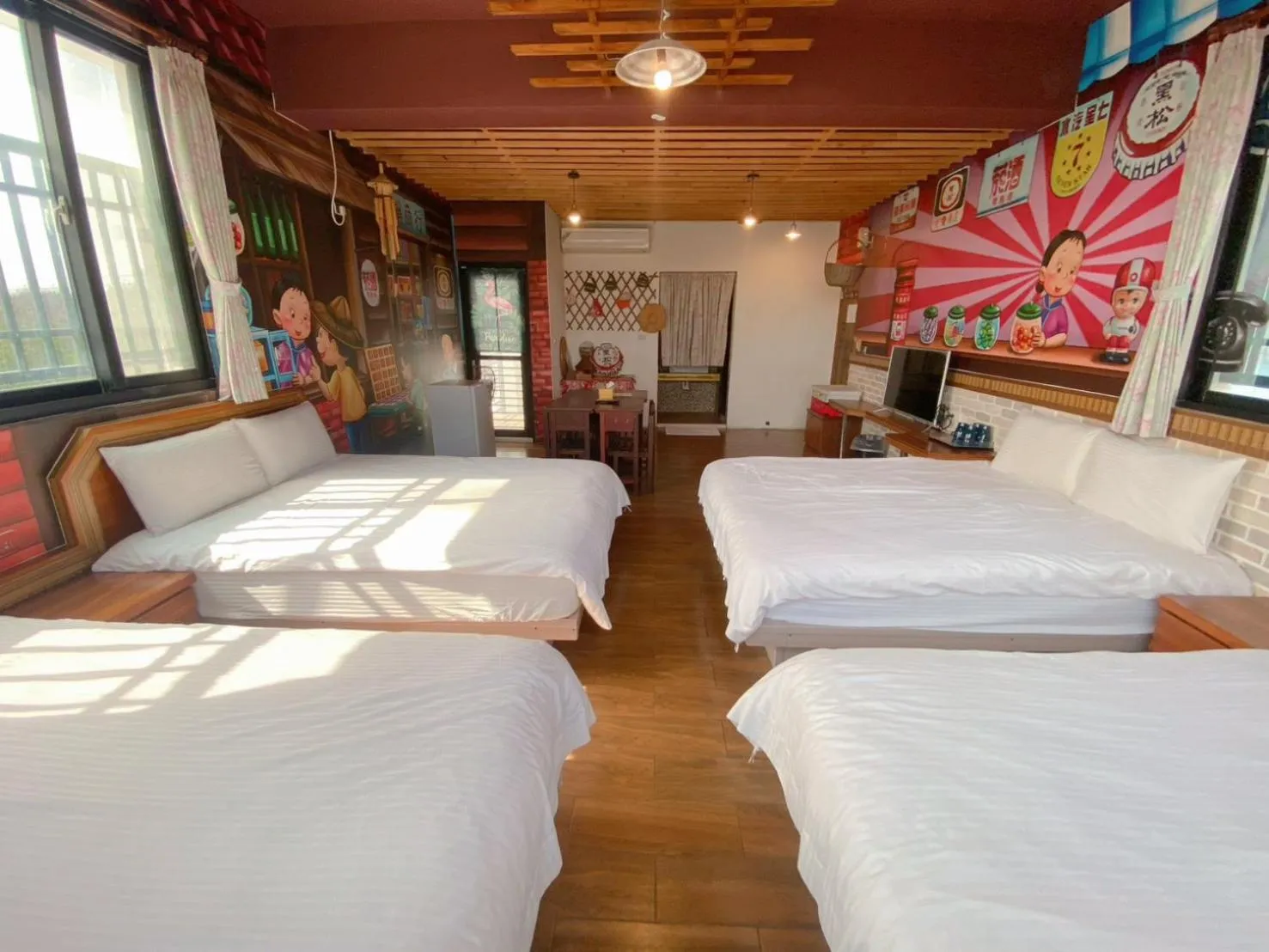 Bed in Big Fish Homestay