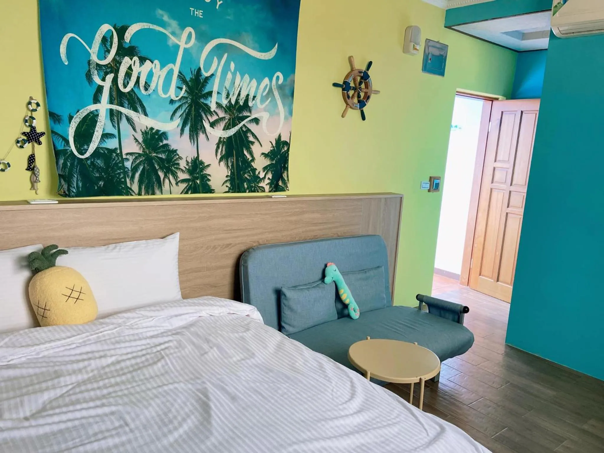 Bed in Big Fish Homestay