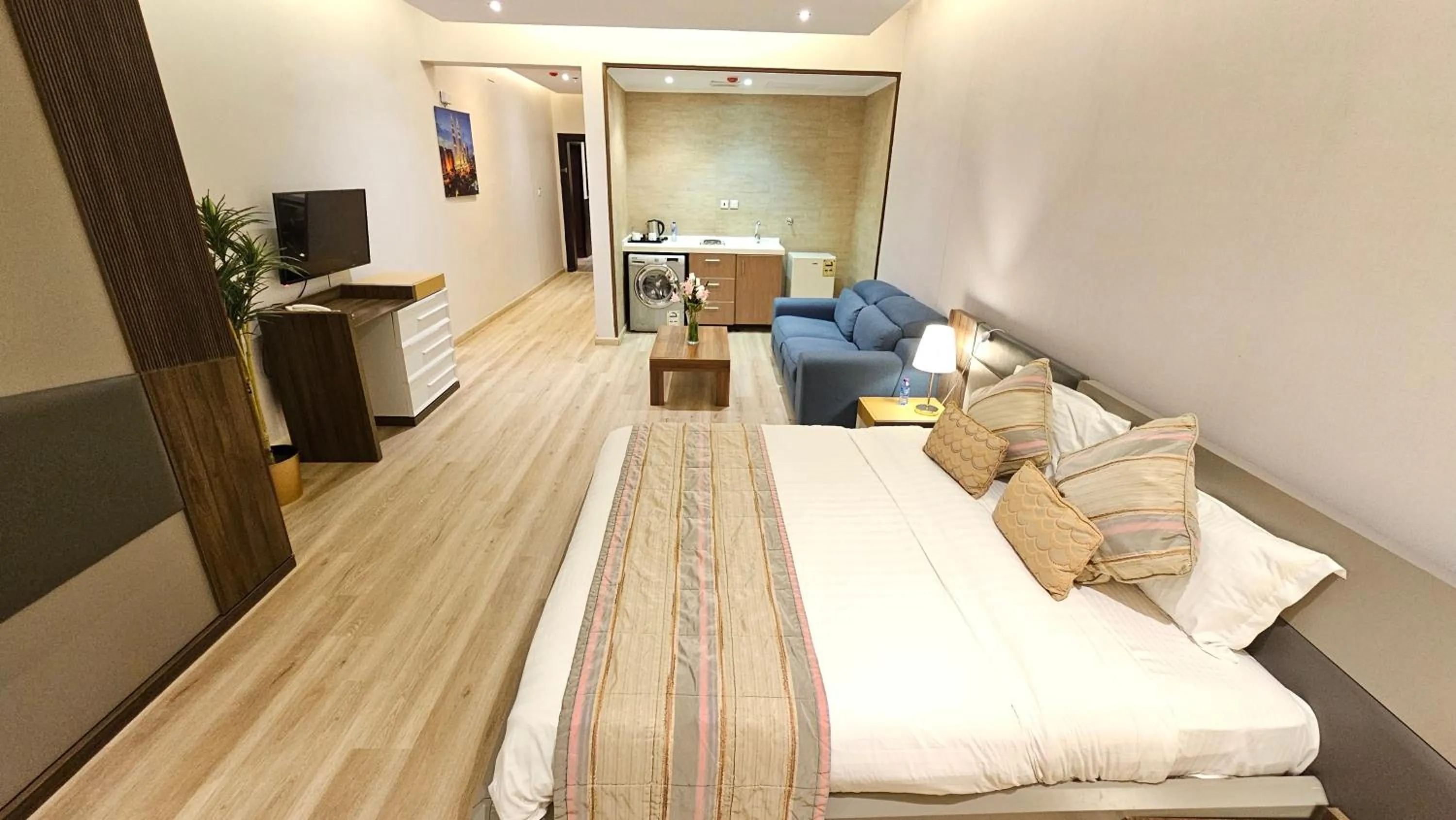 TV and multimedia, Bed in Rahhal AlBahr Serviced Apartments