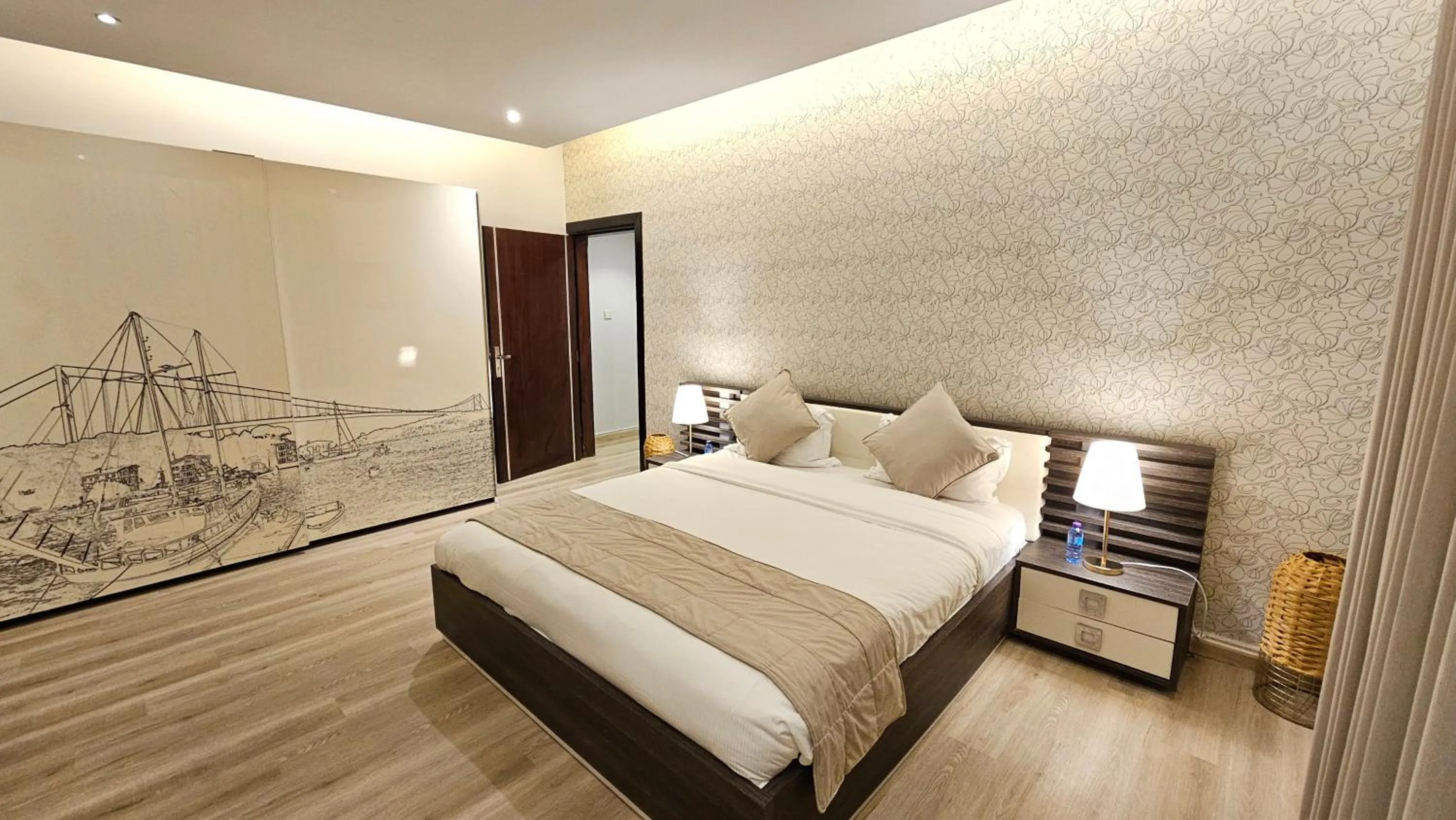 Bed in Rahhal AlBahr Serviced Apartments