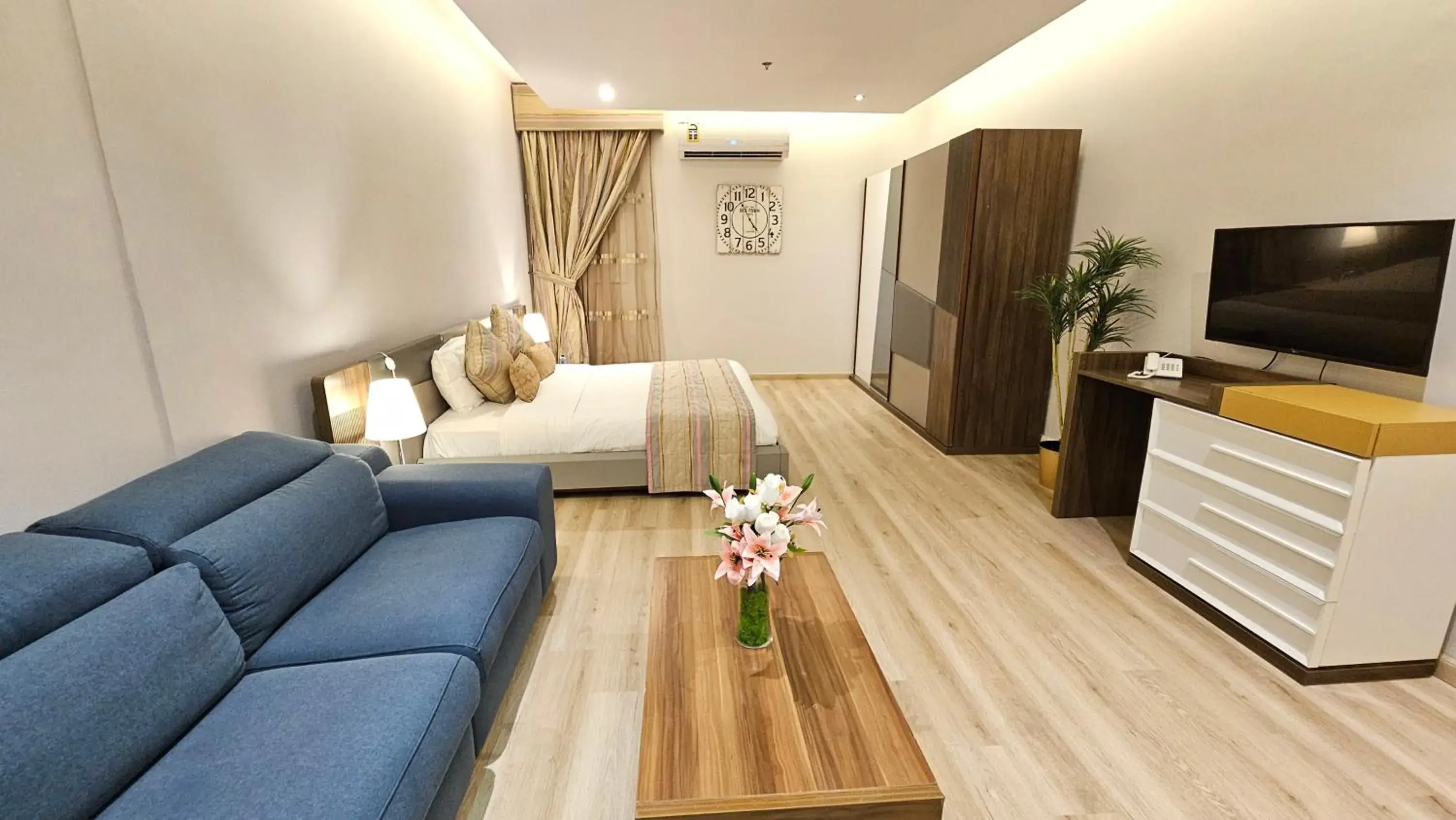 Bed in رحال البحر للشقق المخدومة Rahhal AlBahr Serviced Apartments Bed in رحال البحر للشقق المخدومة Rahhal AlBahr Serviced Apartments