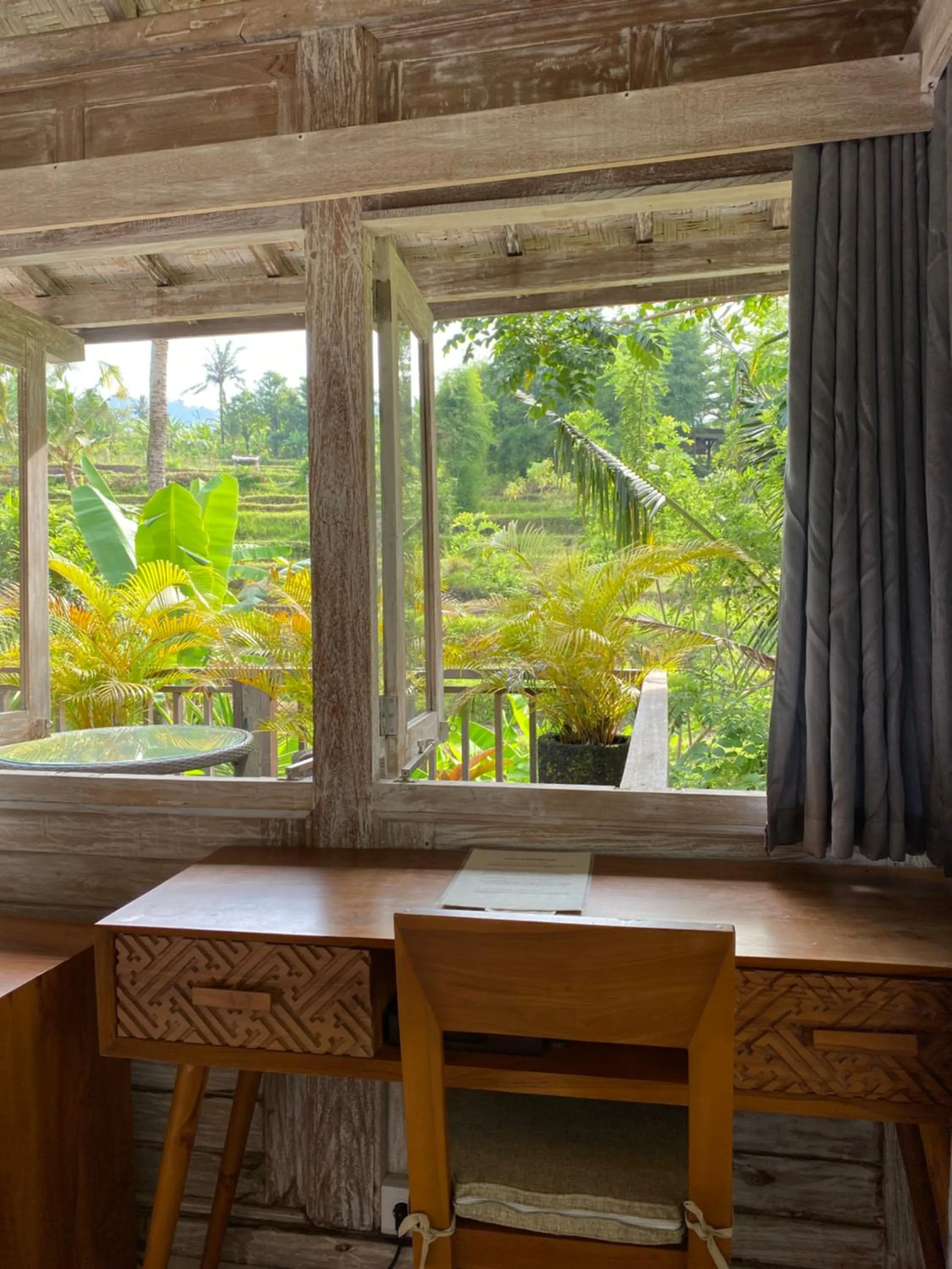 Garden view in Sawah Indah Villa