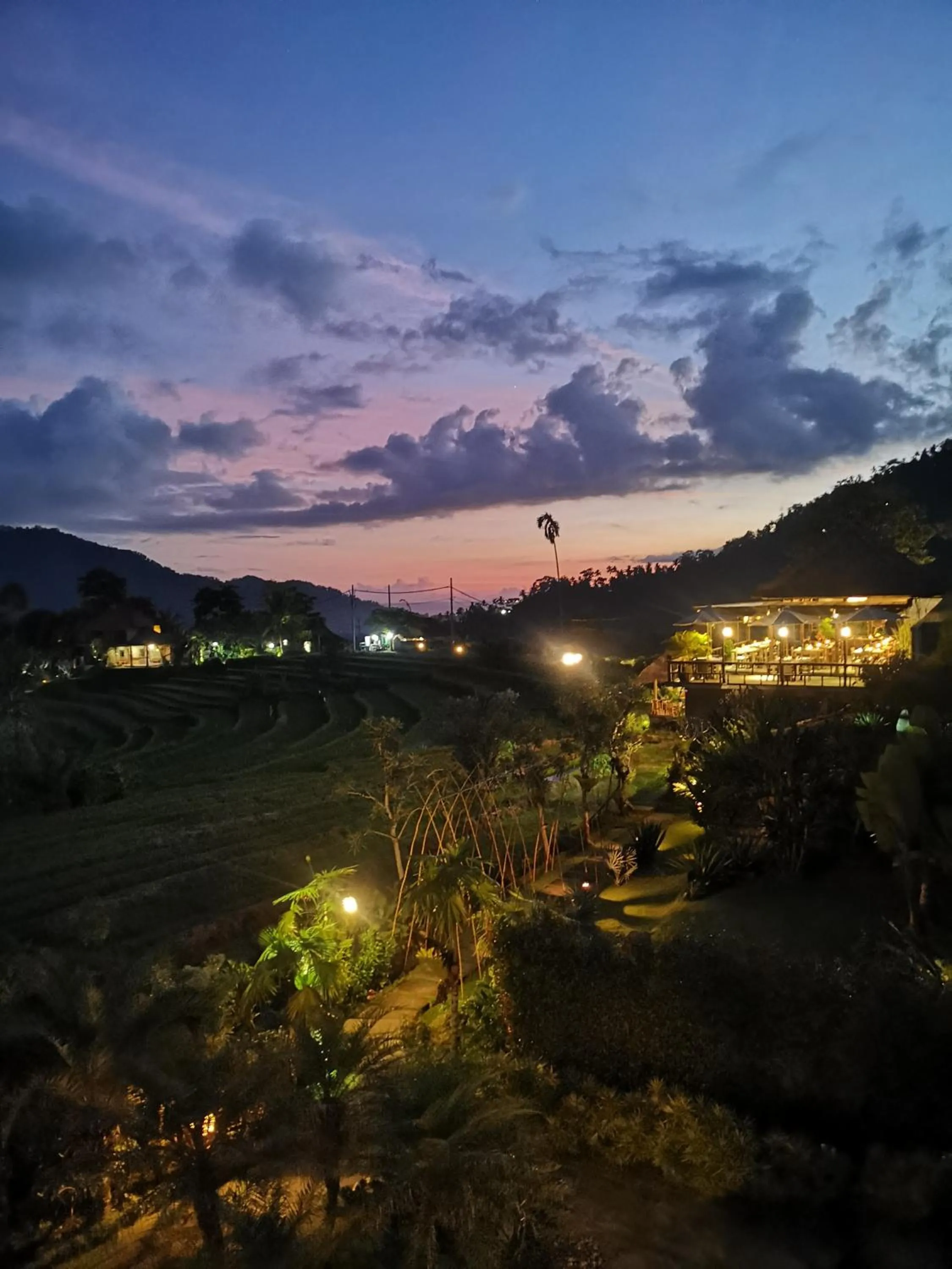 Sunset in Sawah Indah Villa