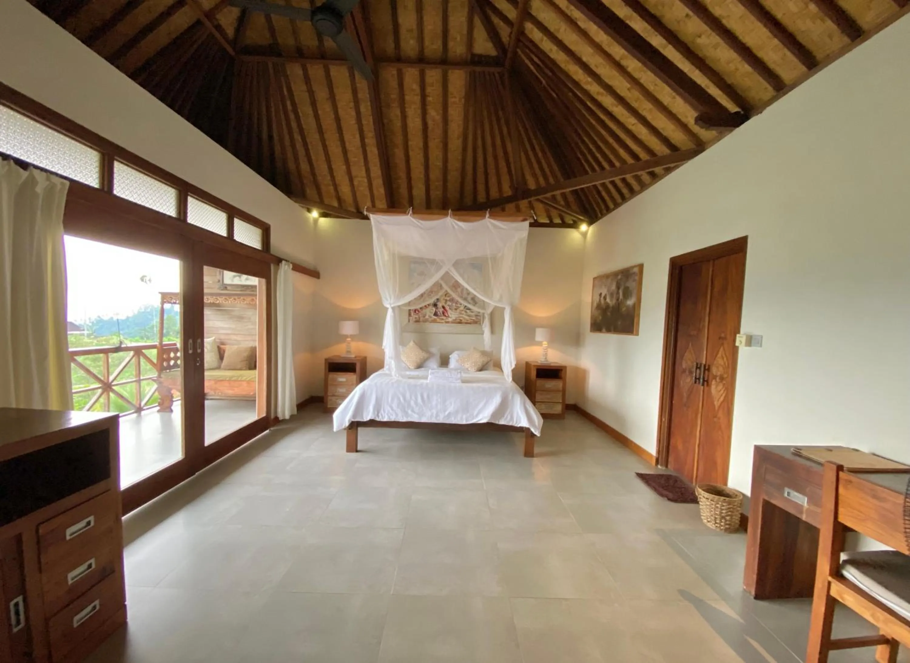 Bedroom, Bed in Sawah Indah Villa