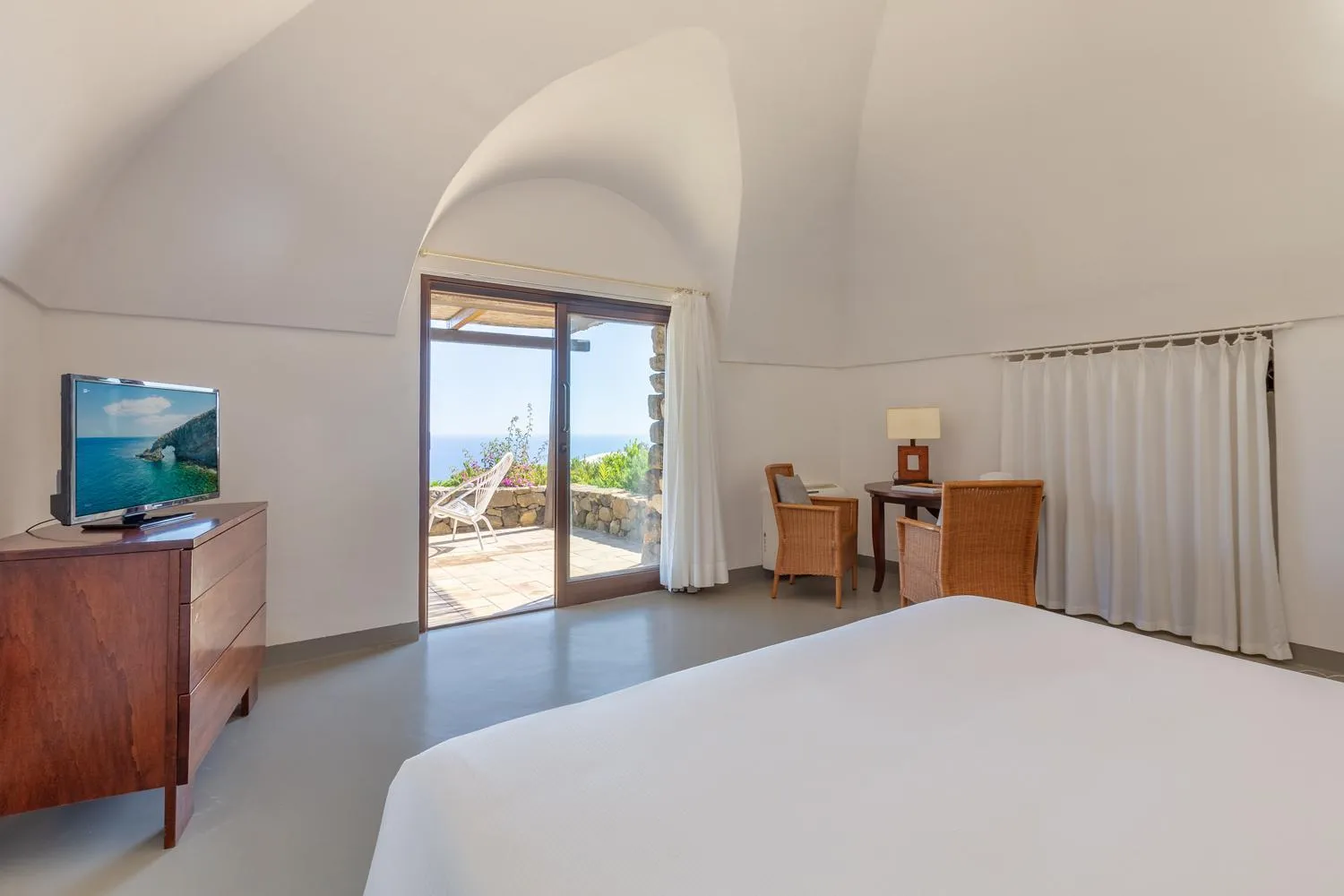 Bedroom, Bed in Pantelleria Dream Resort
