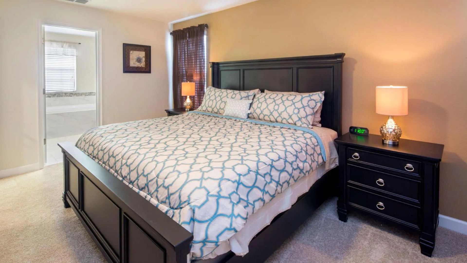 Bedroom, Bed in Mickeys Hideaway - 5 bed ChampionsGate pool home