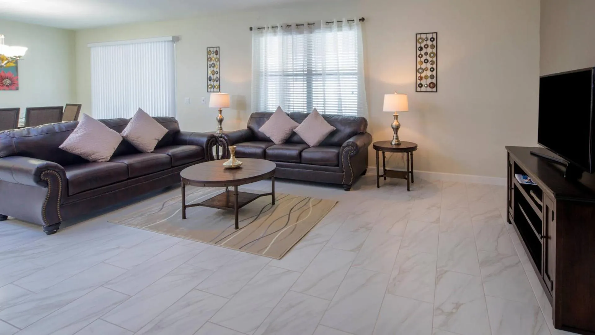 Living room in Mickeys Hideaway - 5 bed ChampionsGate pool home