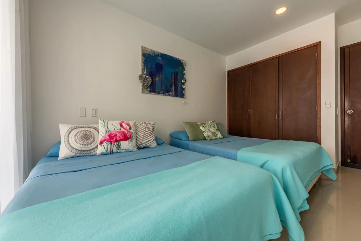 Bed in Edificio Morros Vitri Lujo con Panorama