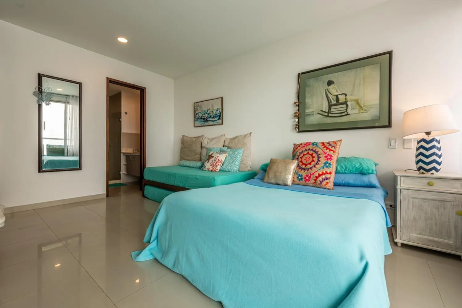 Bedroom, Bed in Edificio Morros Vitri Lujo con Panorama