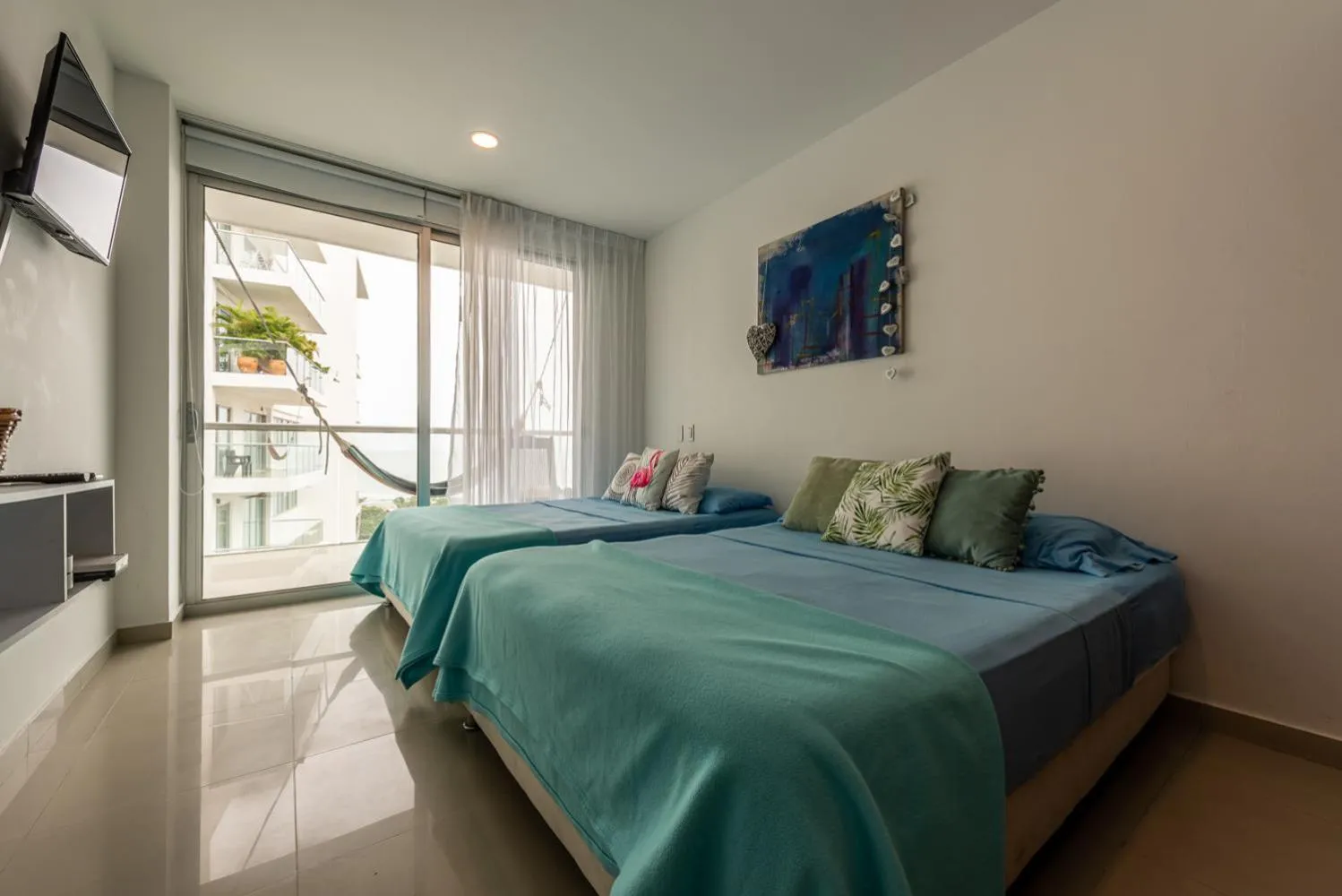 Bed in Edificio Morros Vitri Lujo con Panorama