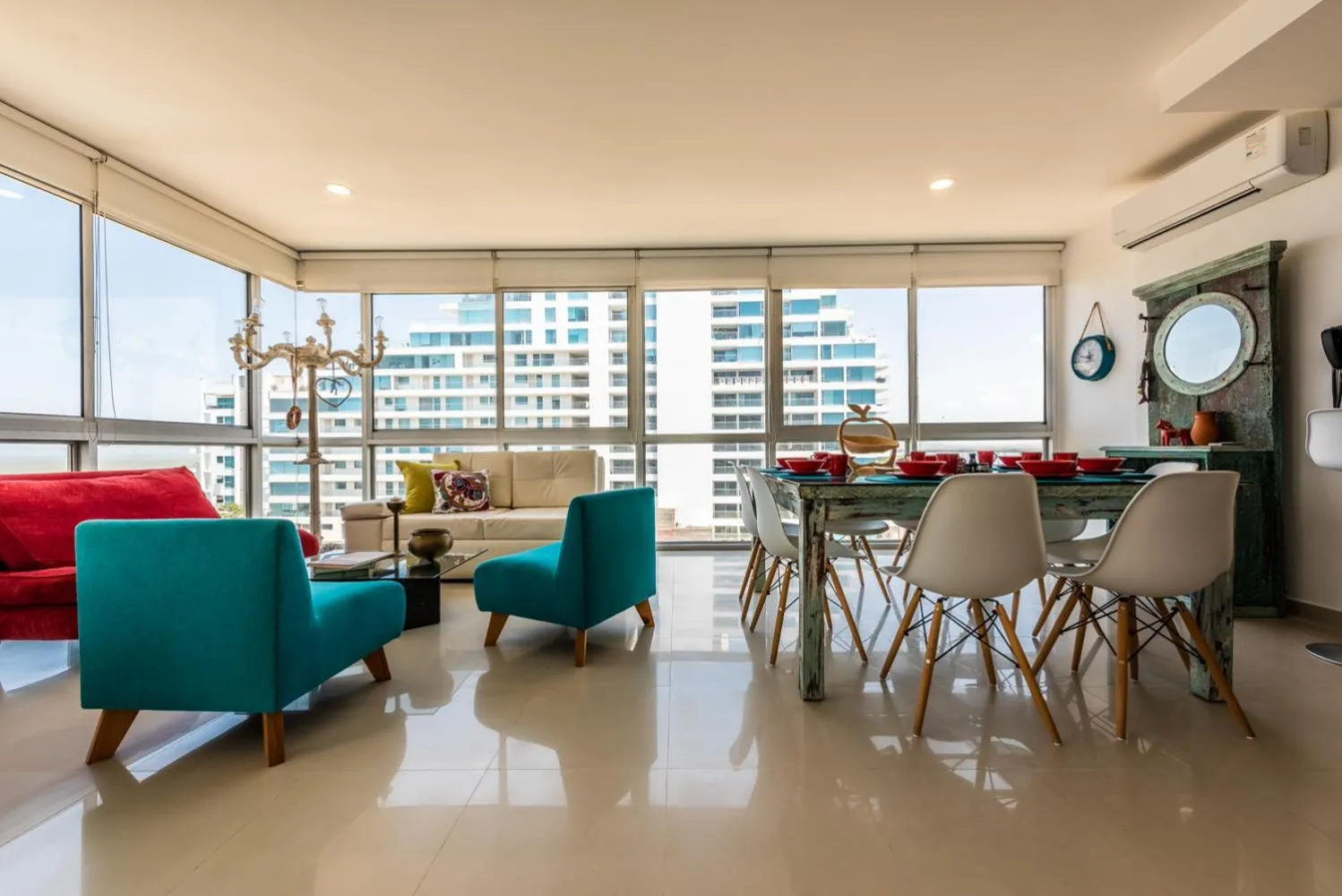 Living room in Edificio Morros Vitri Lujo con Panorama