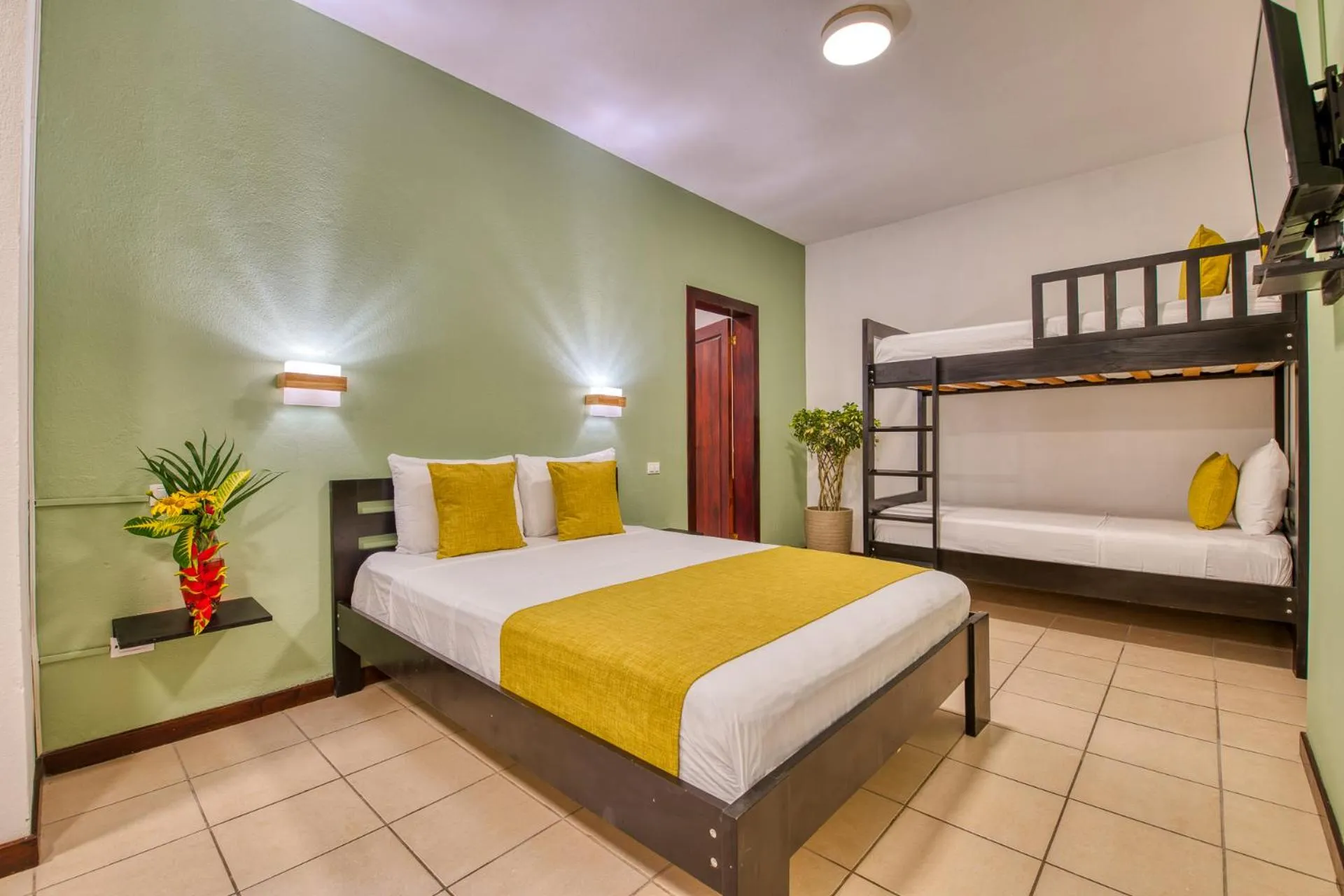Bed in Terrazas del Caribe Hotel