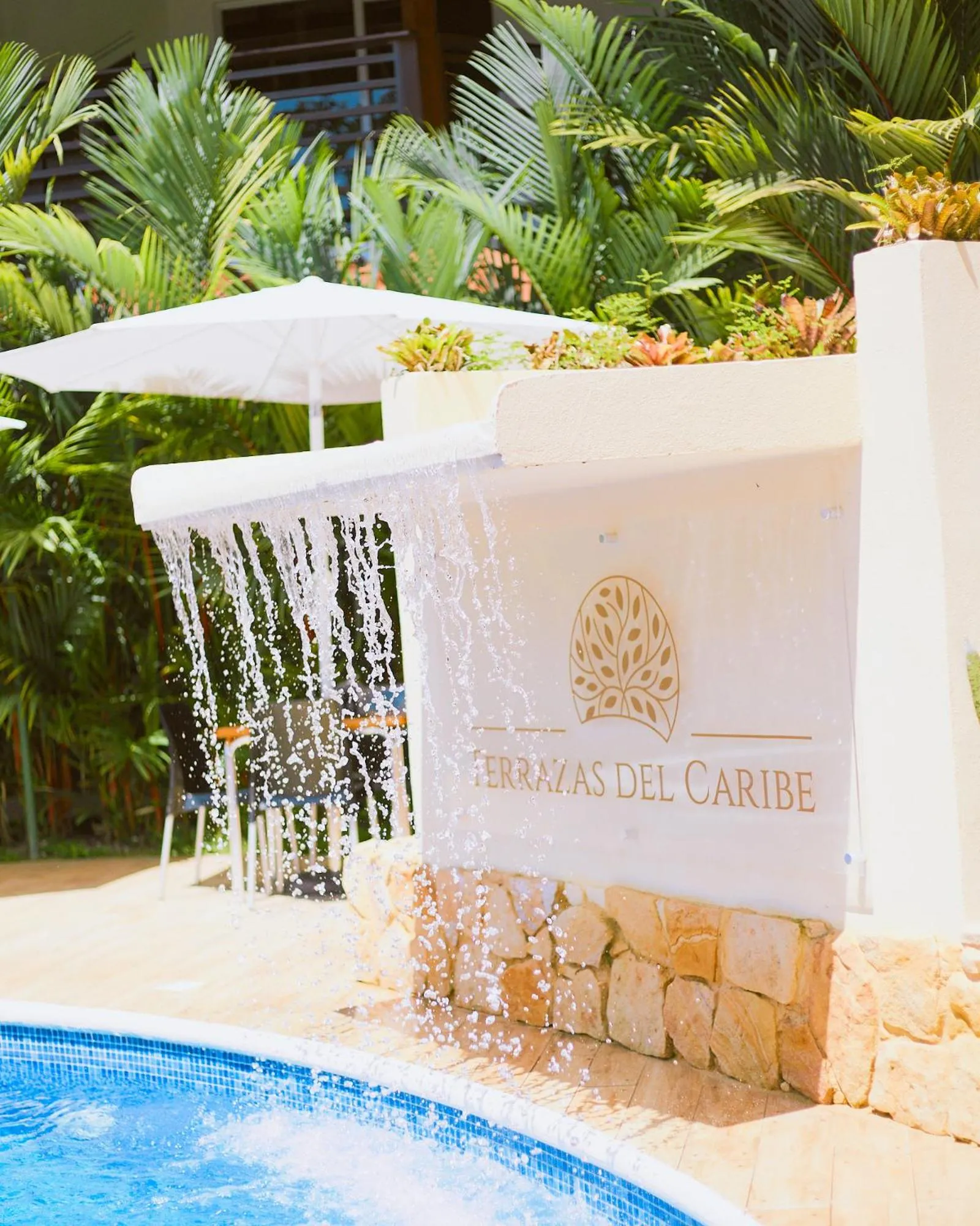 Pool view in Terrazas del Caribe Hotel