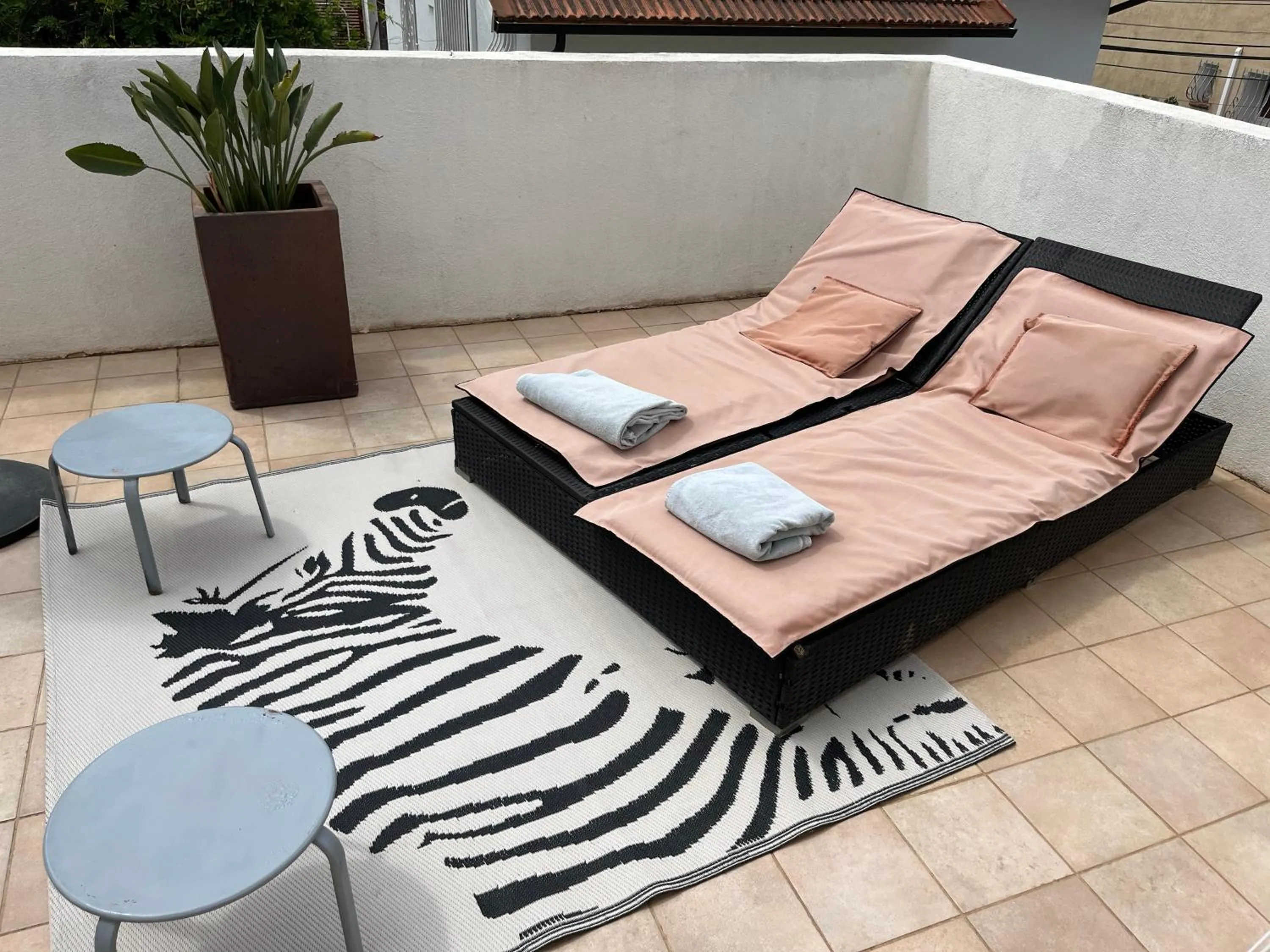 Balcony/Terrace in hôtel Le Synaya