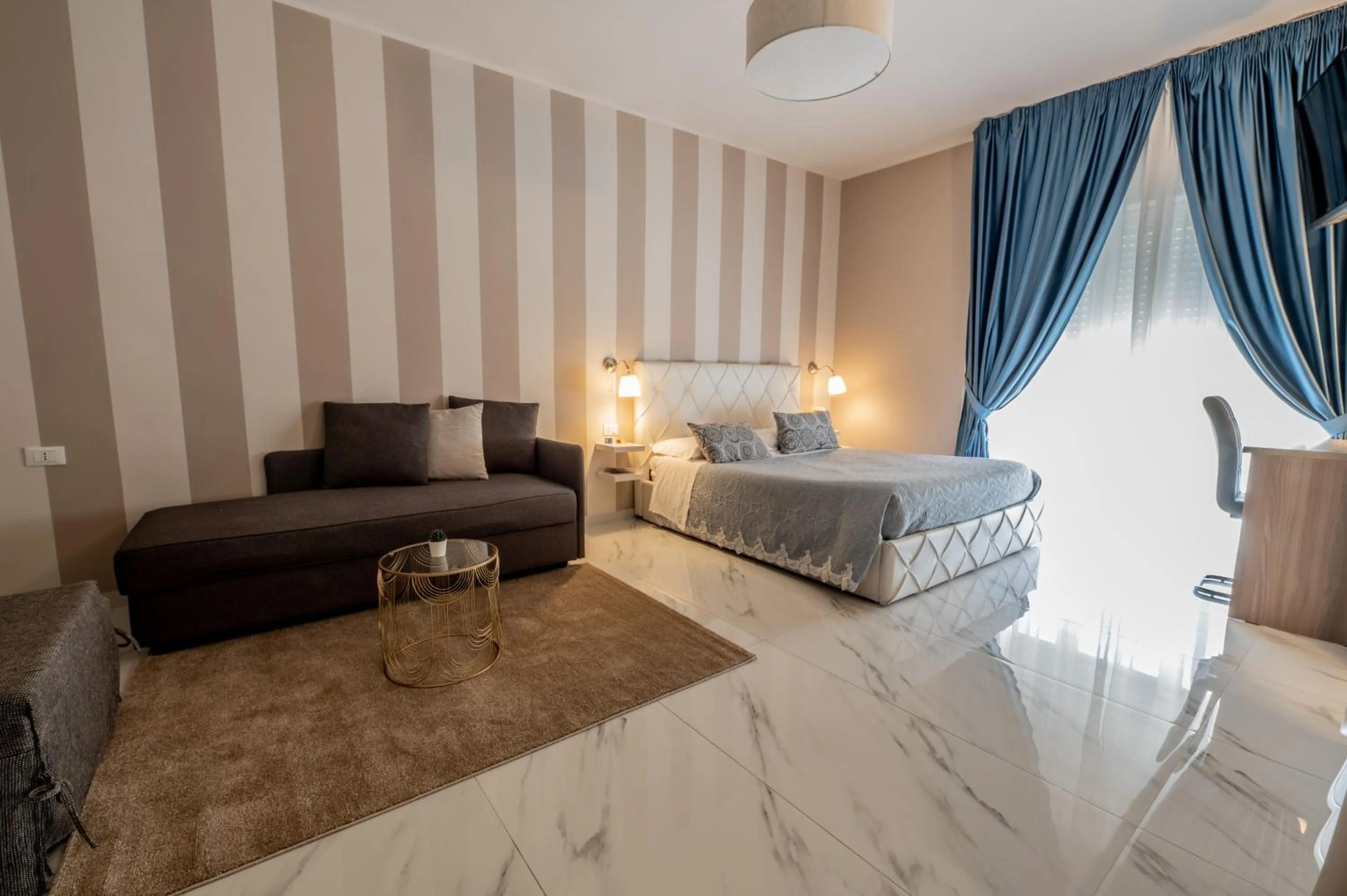 Bed in Eolian Port B&B