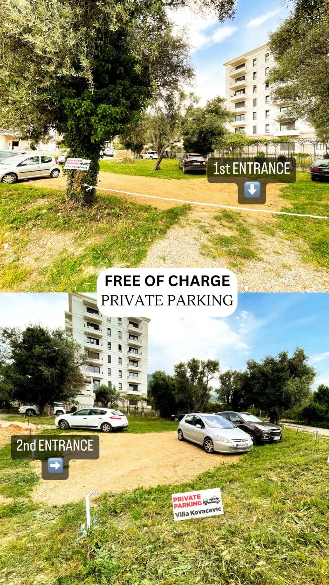 Parking in Villa Kovacevic