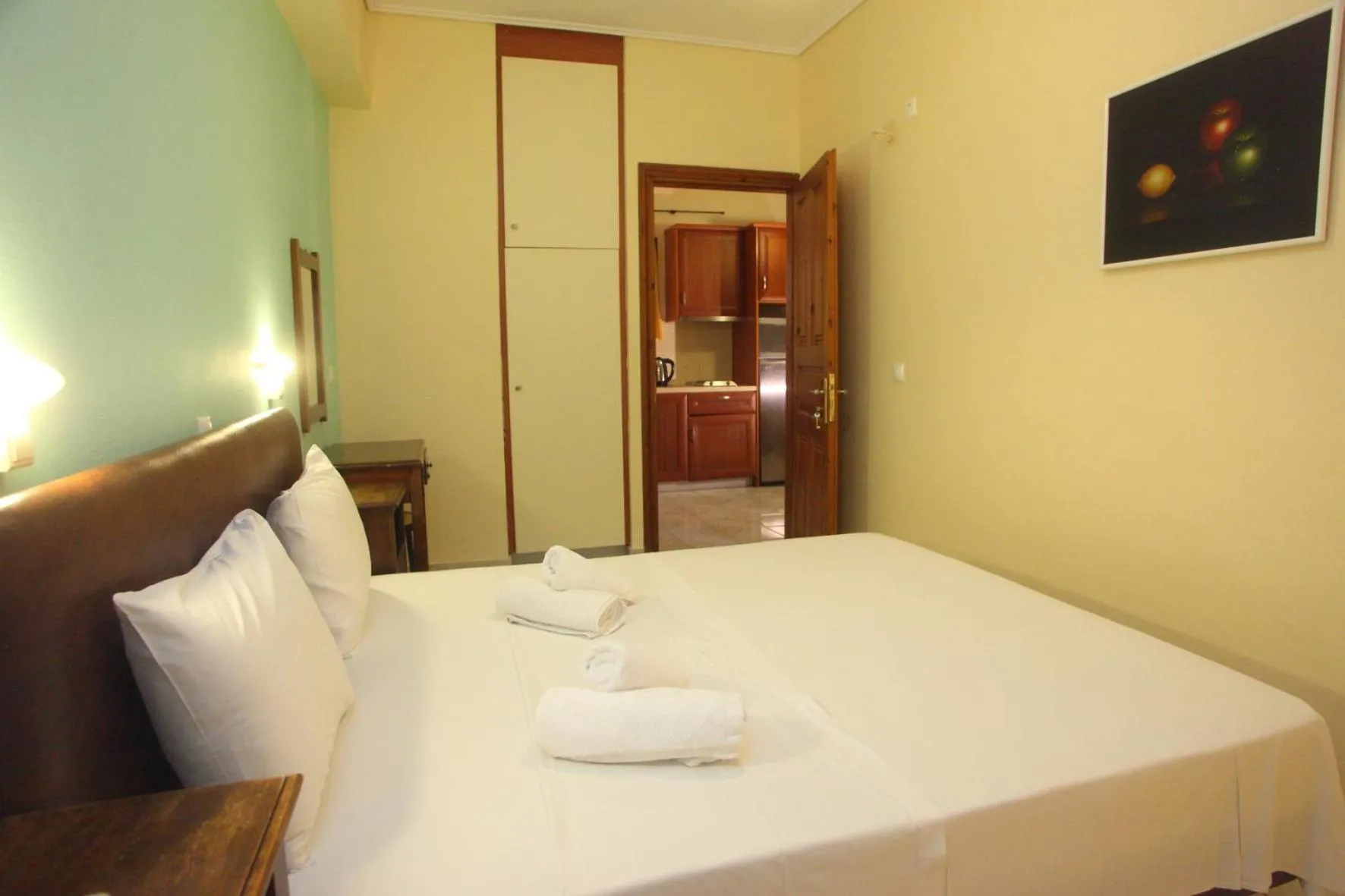 Bed in Vicky Apartments
