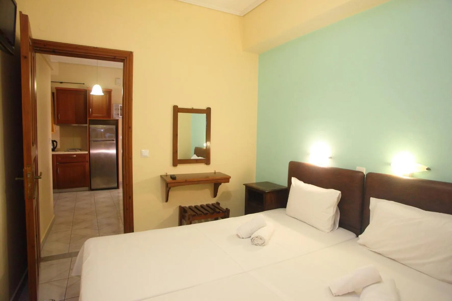 Bed in Vicky Apartments