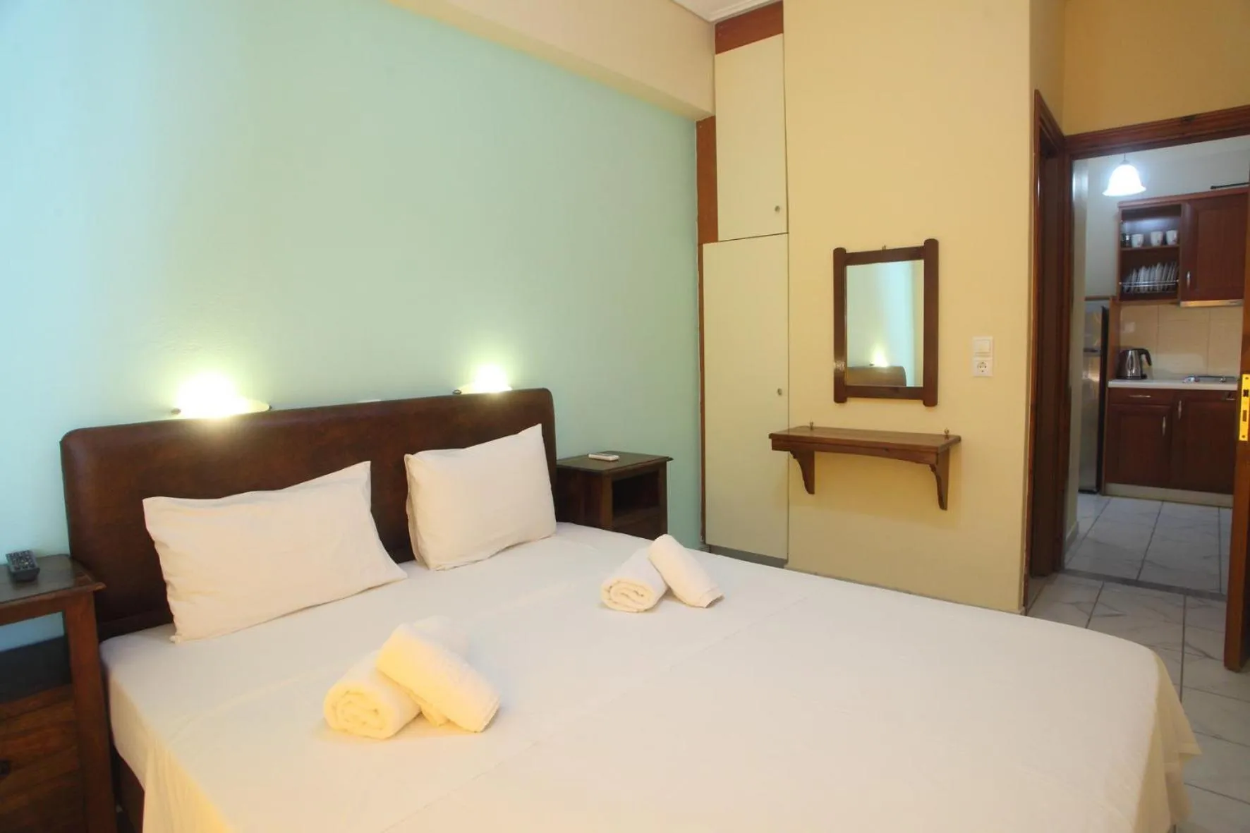 Bed in Vicky Apartments