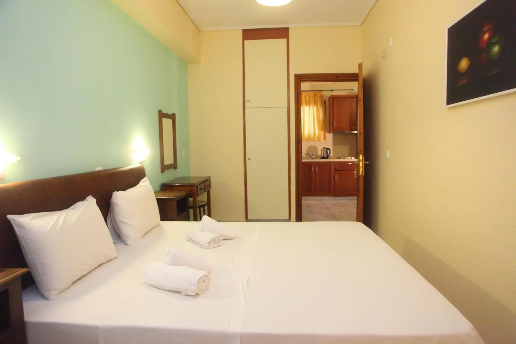 Bed in Vicky Apartments
