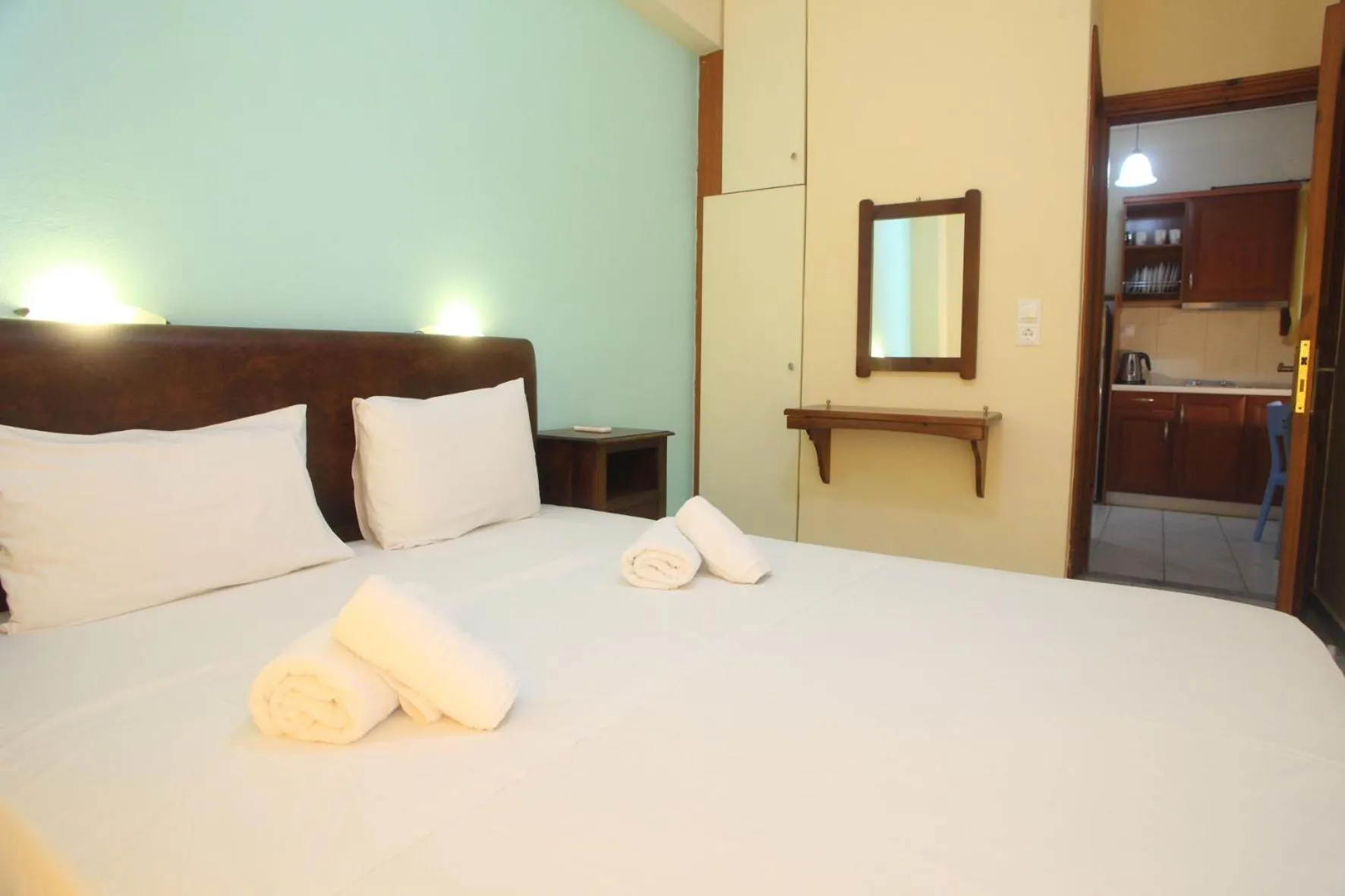 Bed in Vicky Apartments