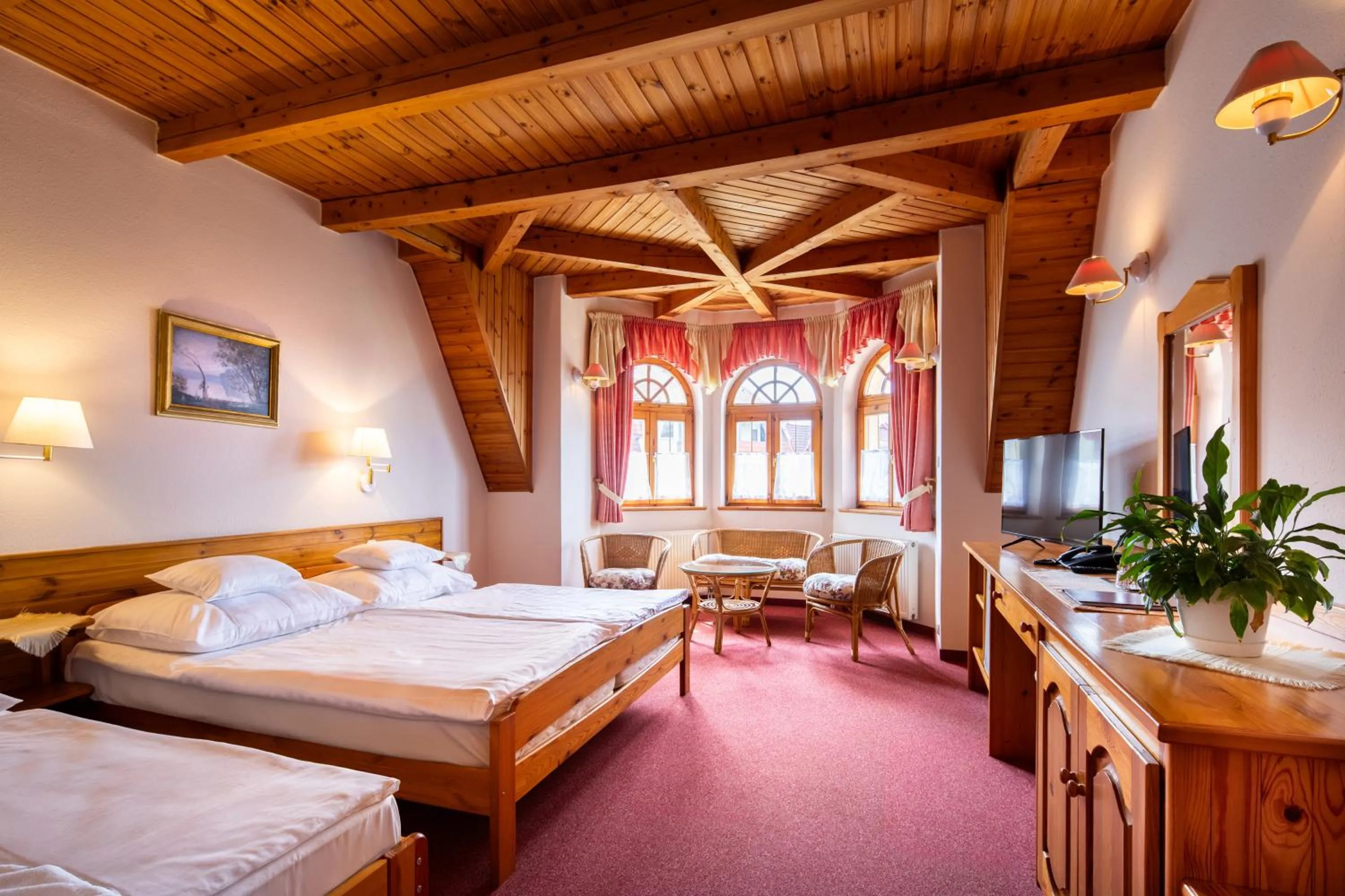 Bedroom, Bed in Hajdú Kastély Hotel