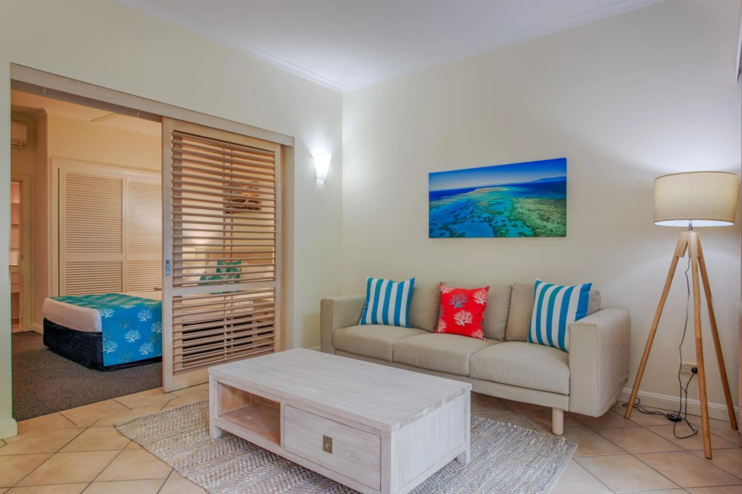 Living room in Macrossan House Boutique Holiday Apartments