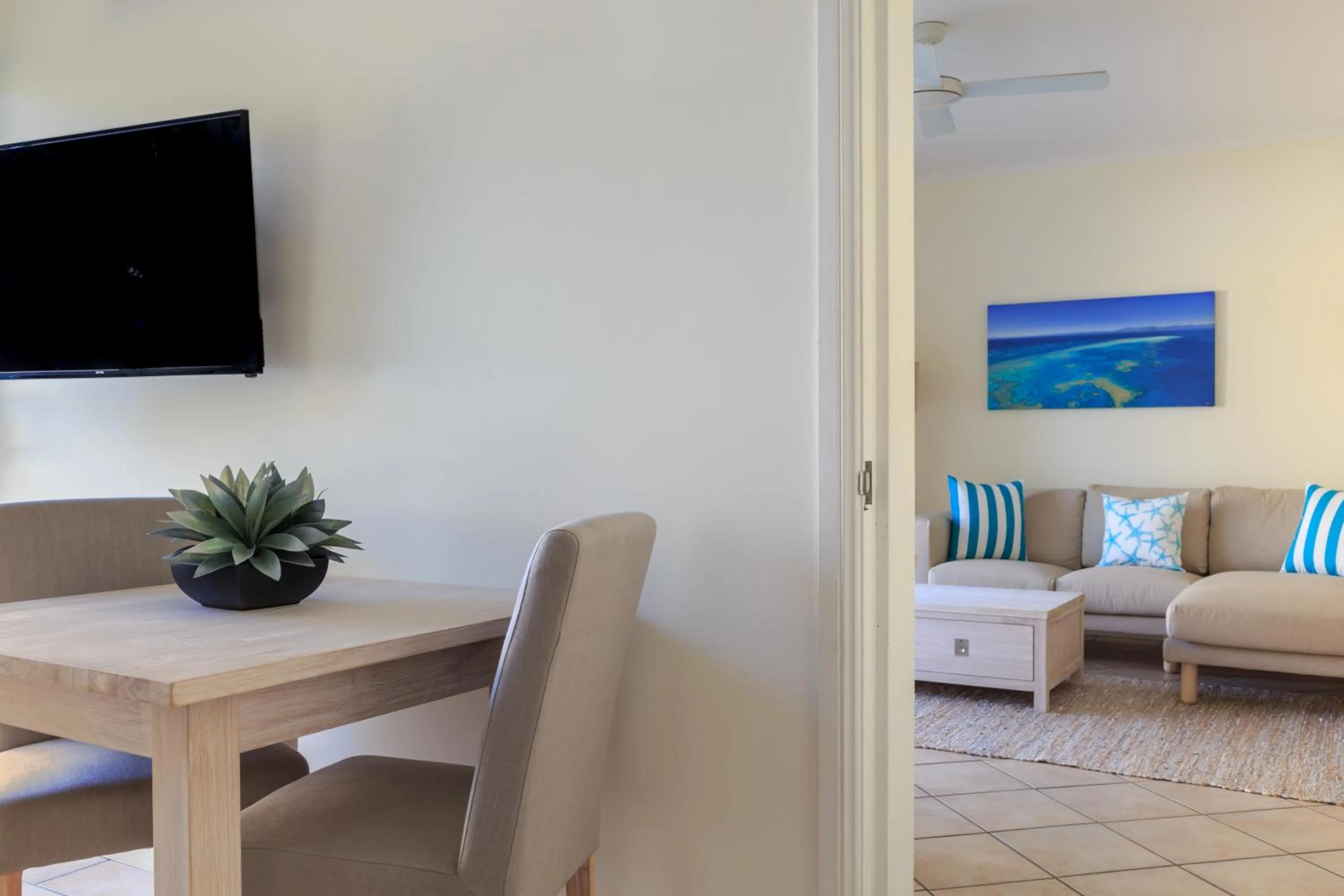 Living room in Macrossan House Boutique Holiday Apartments