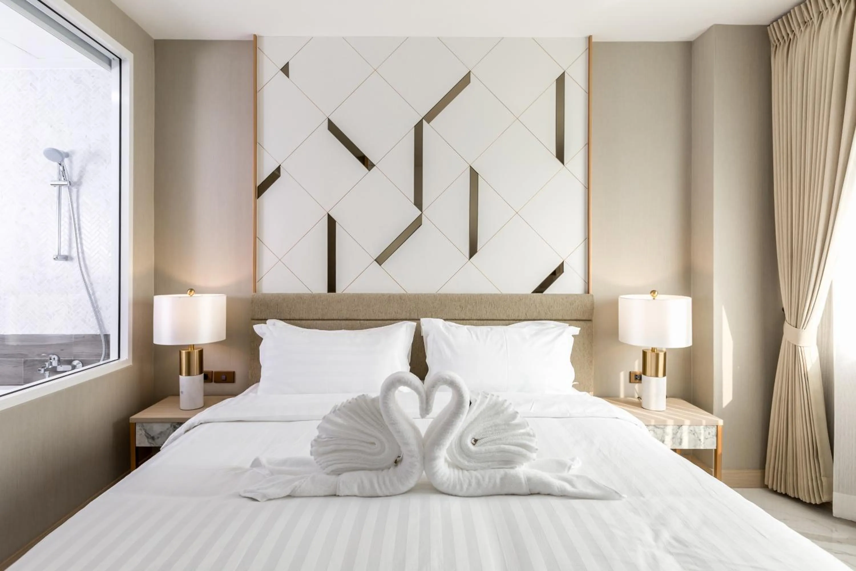 Bed in The 8 Hotel Udonthani