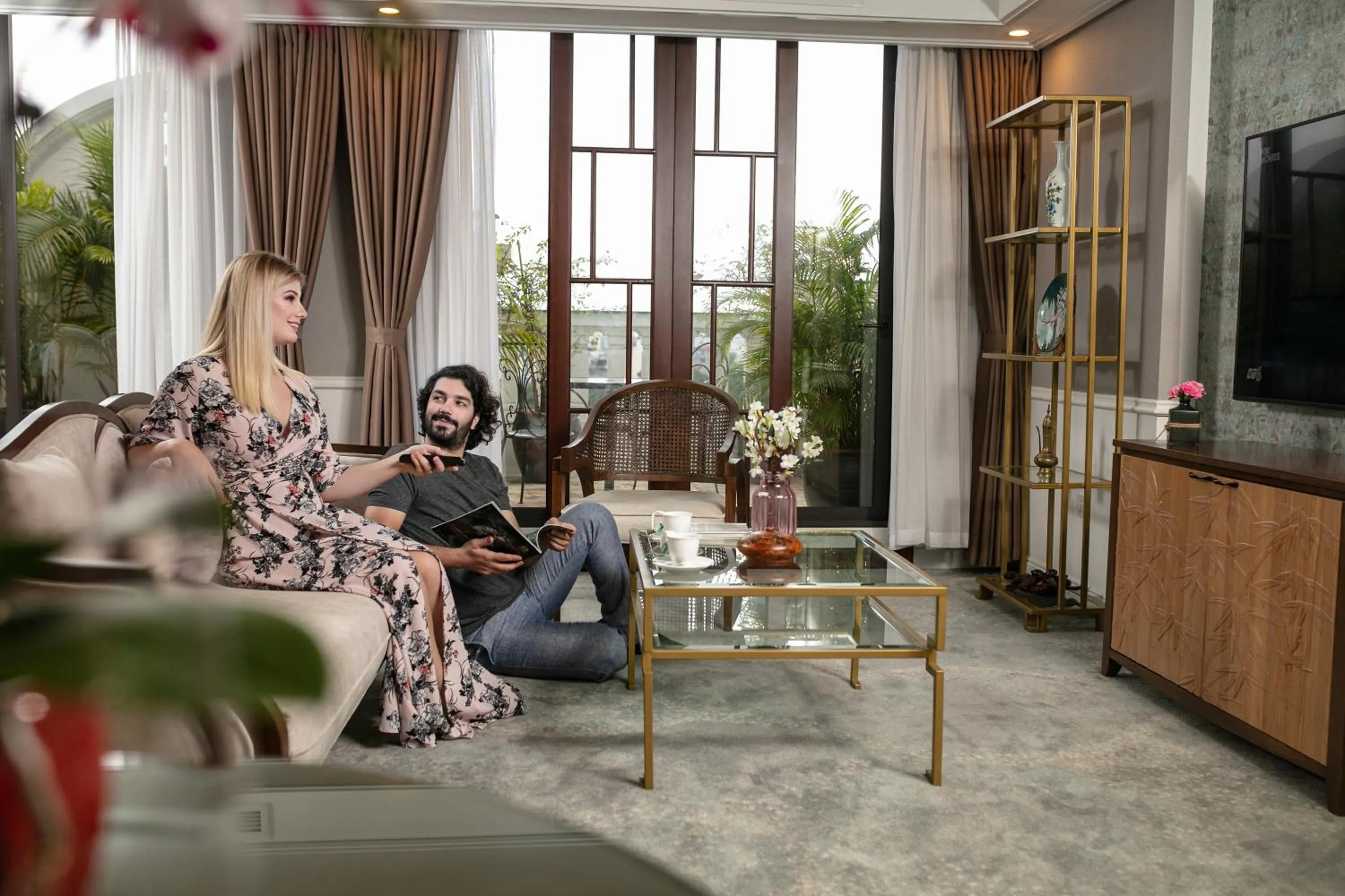 Living room in The Oriental Jade Hotel