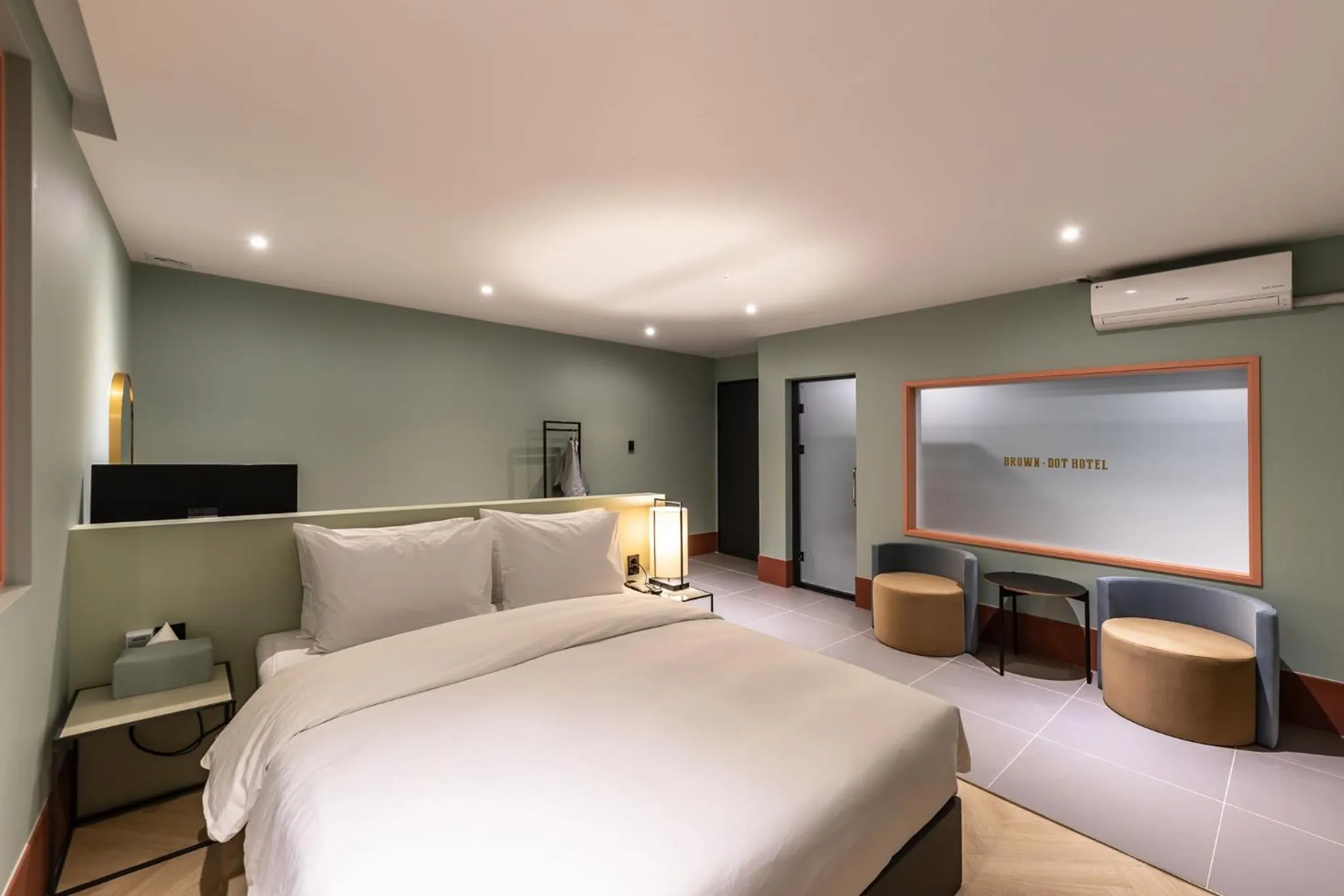 Bed in Brown Dot Hotel Seong Seo