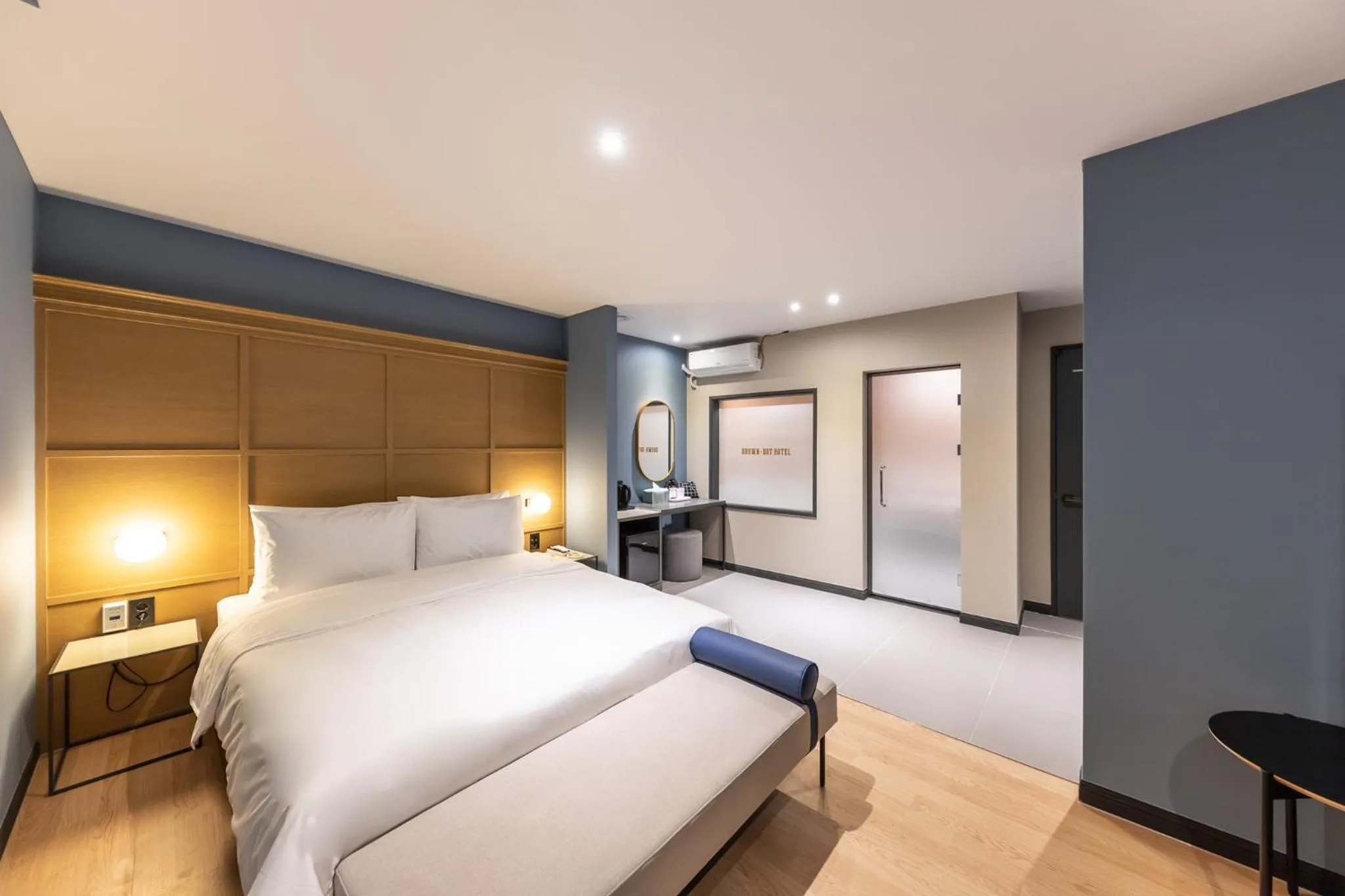 Bed in Brown Dot Hotel Seong Seo