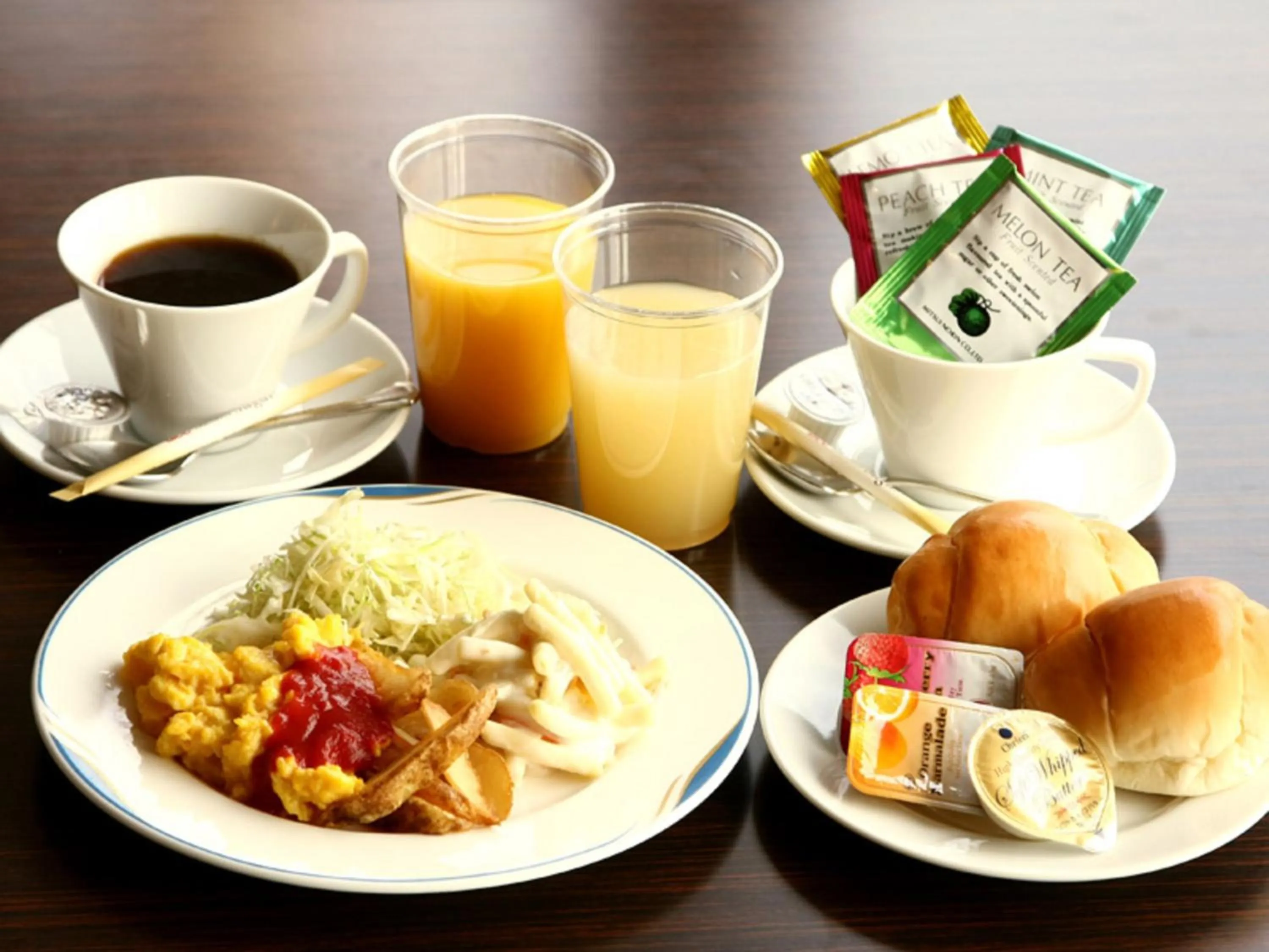 Buffet breakfast in Hotel Crown Hills Kitami Annex