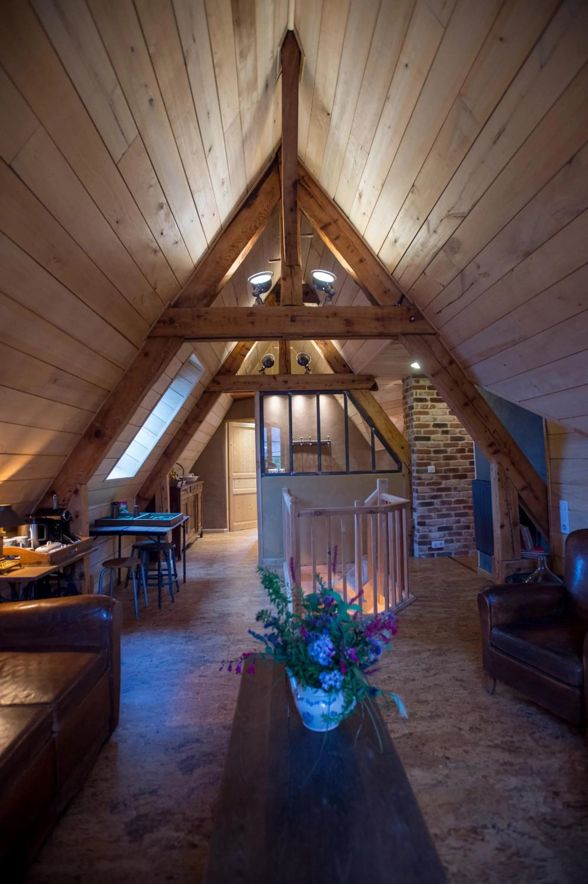 Living room in Le Rêve d'Aghon Chambres et Restaurant