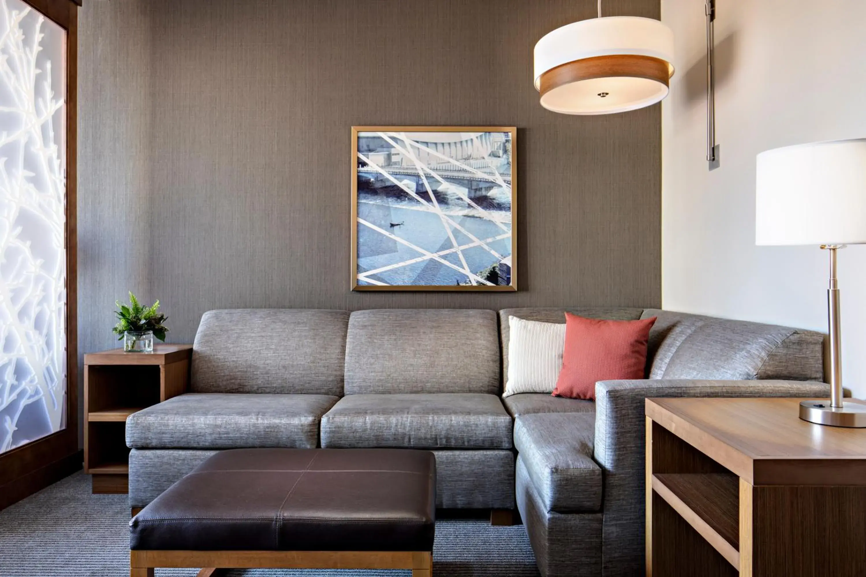 Living room in Hyatt Place Grand Rapids Downtown Living room in Hyatt Place Grand Rapids Downtown