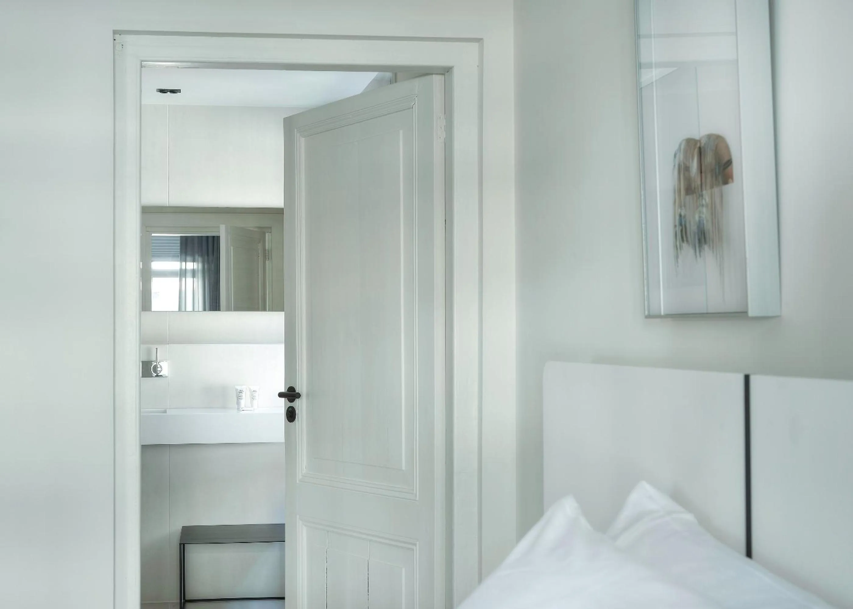 Bathroom, Bed in Kazerne Hotel - Member of Design Hotels