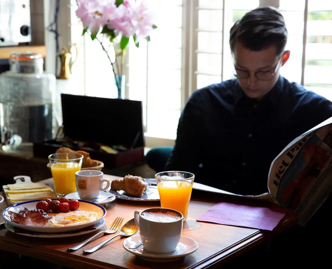 Breakfast in Rosalia's Menagerie Cocktail bar & InnUpstairs