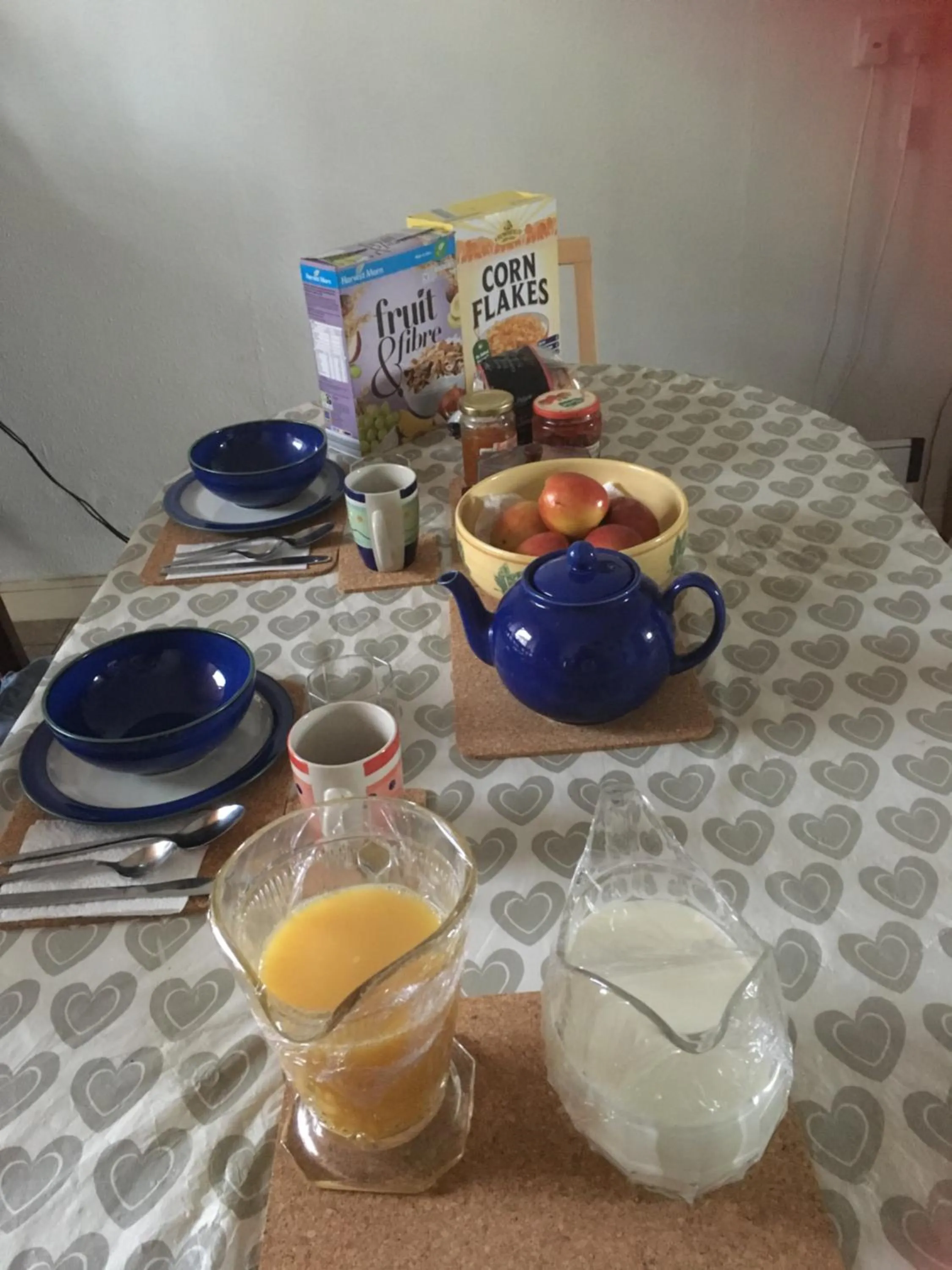 Communal kitchen in Heddfan