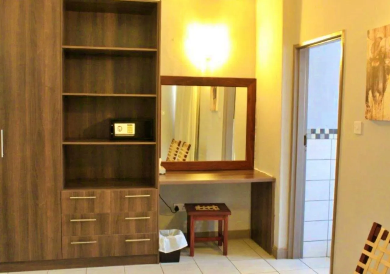 Bedroom in Tlou Safari Lodge