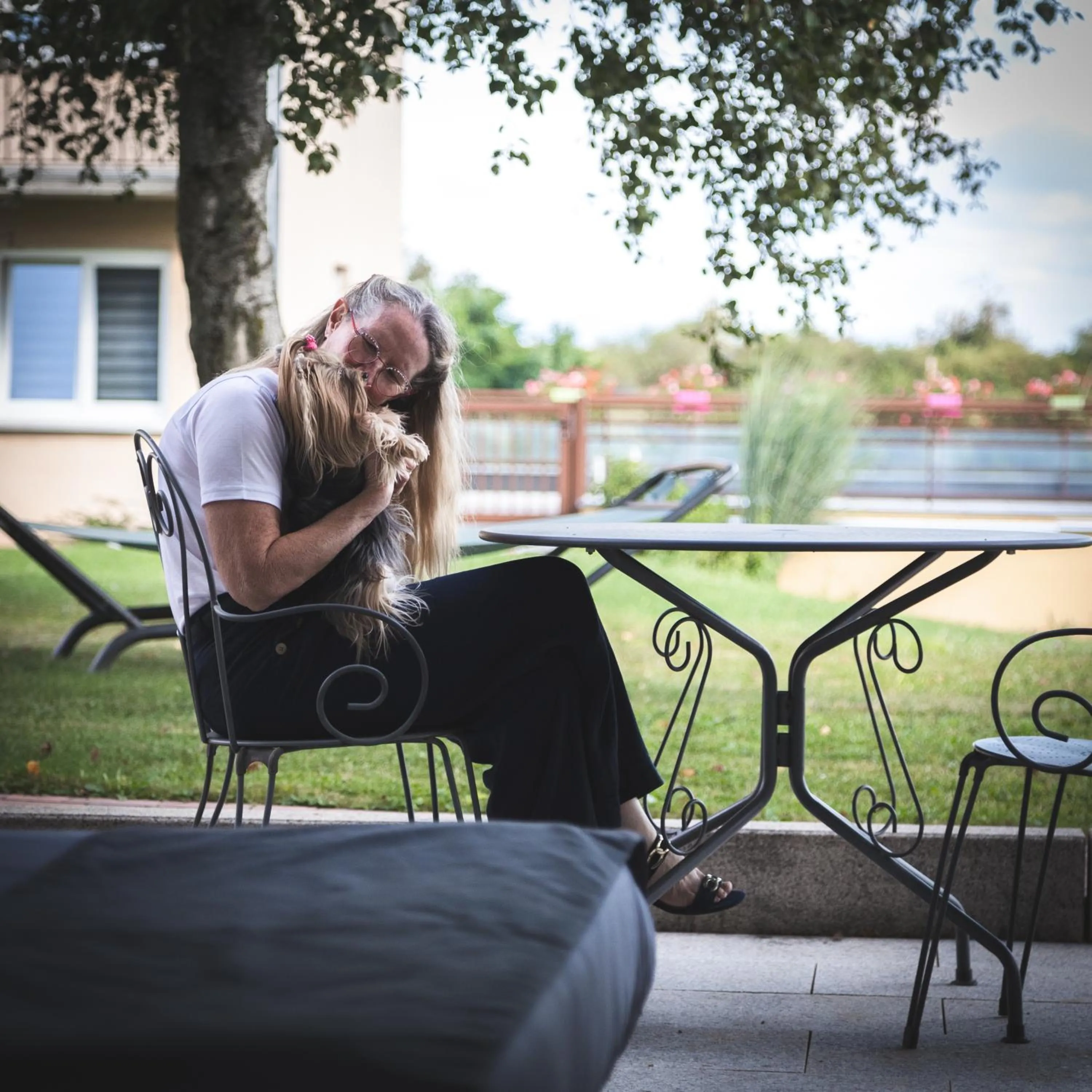 Patio in Hôtel du Bollenberg - Restaurant "Côté Plaine" - Spa de la Colline