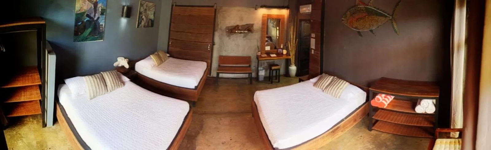 Bed in San Carlos Surf Resort & Eco Lodge