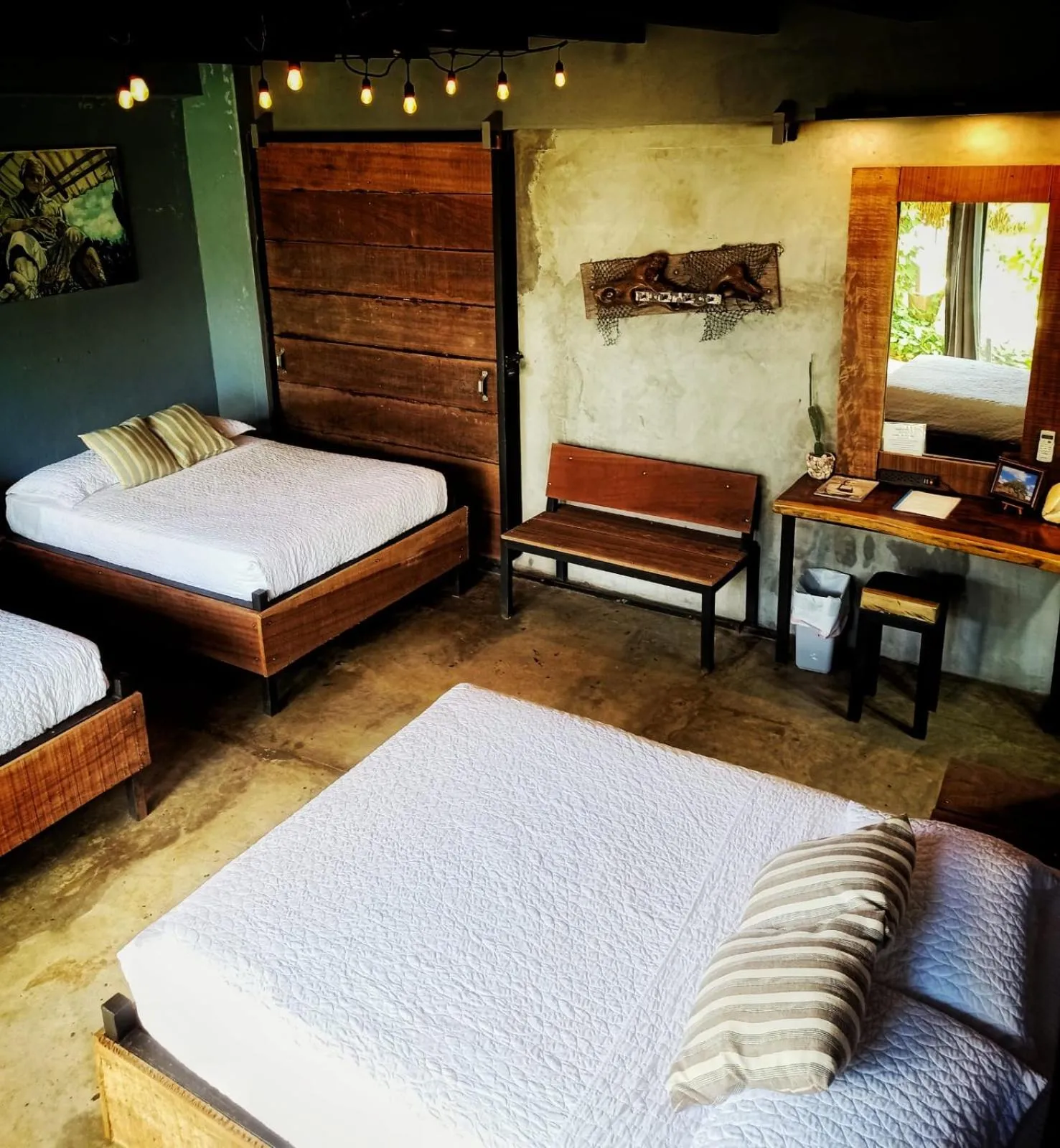 Bed in San Carlos Surf Resort & Eco Lodge