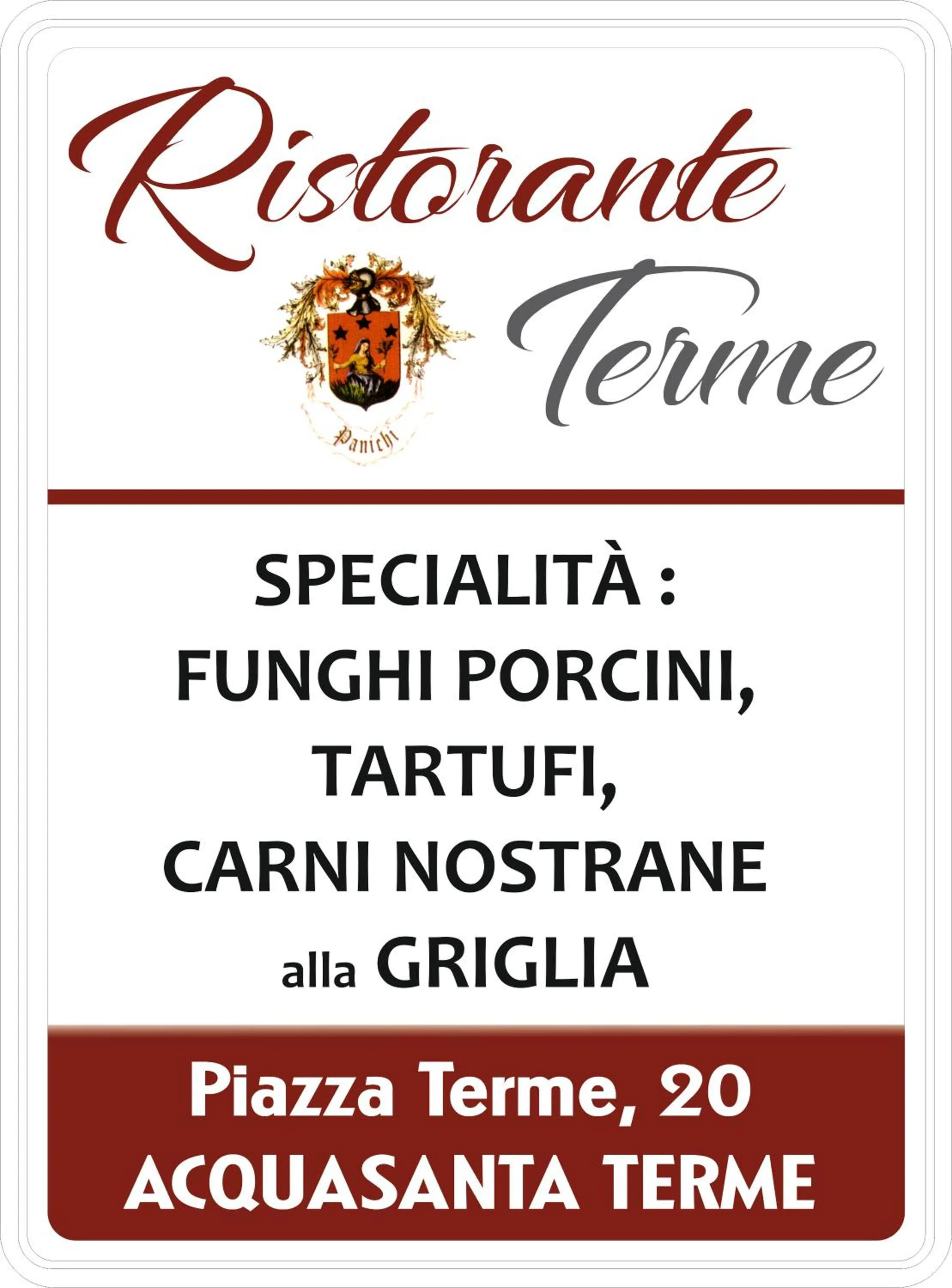 Property logo or sign in Albergo Ristorante Terme