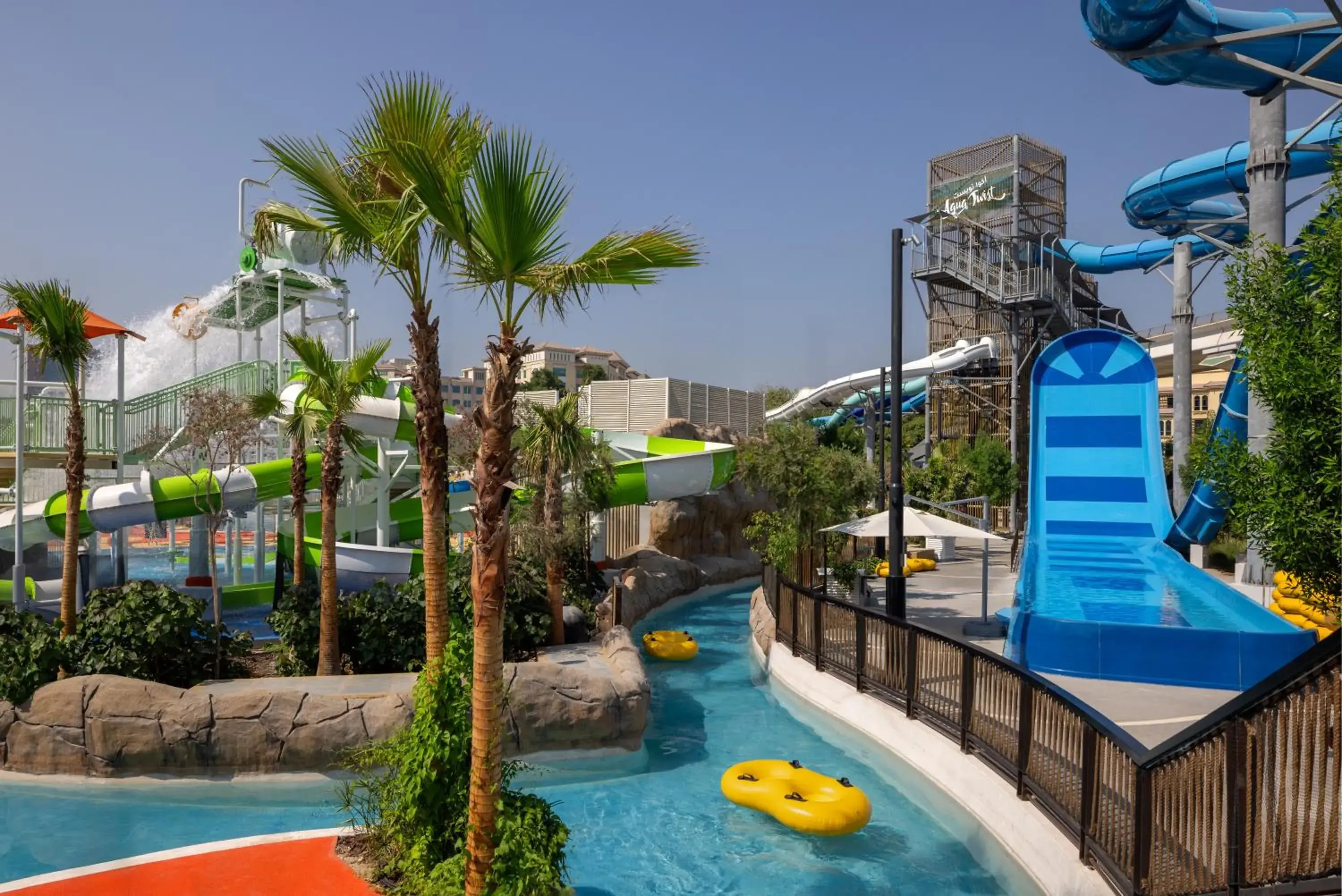 Aqua park in Grand Hyatt Dubai Resort & Waterpark Aqua park in Grand Hyatt Dubai Resort & Waterpark
