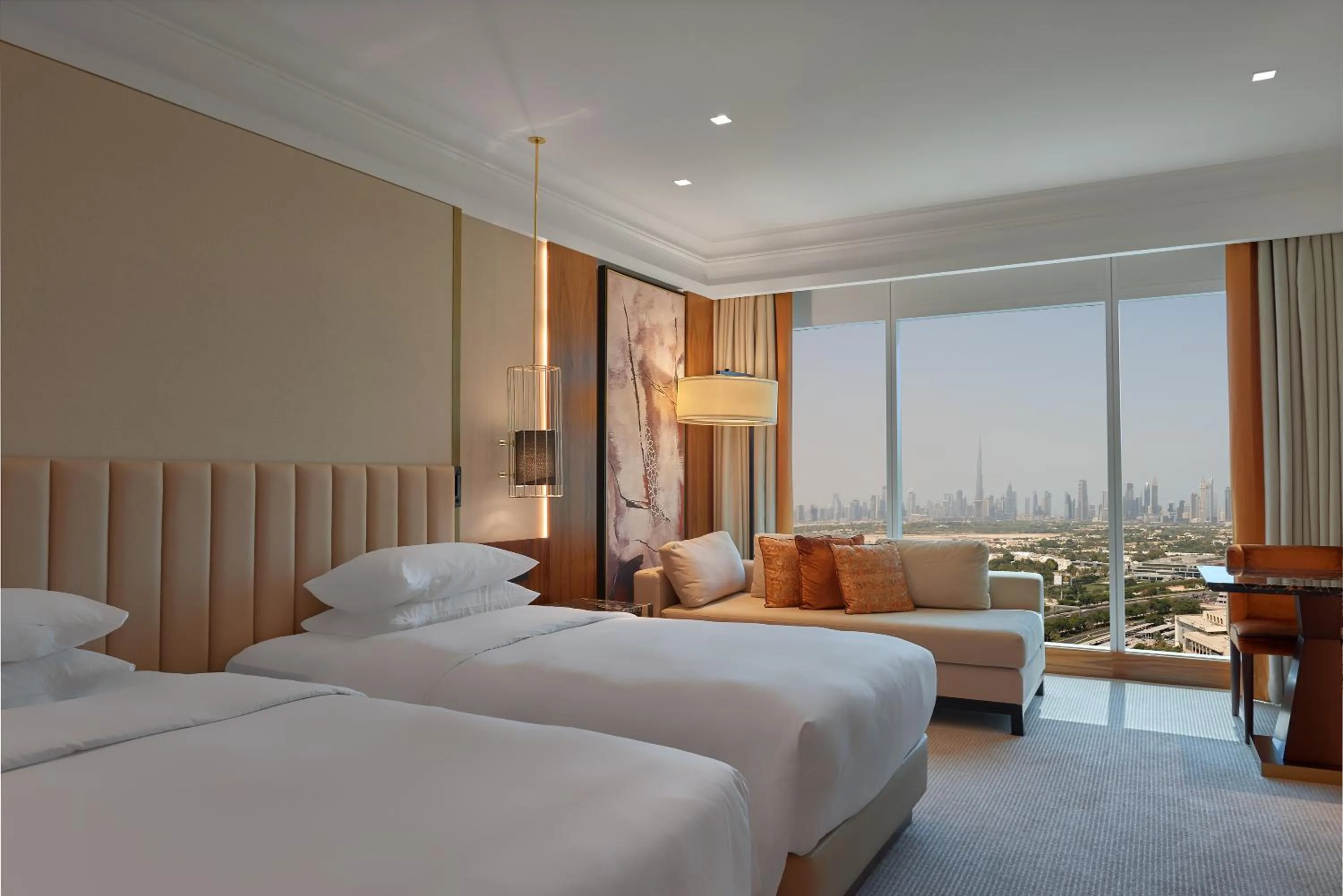 View (from property/room), Bed in Grand Hyatt Dubai