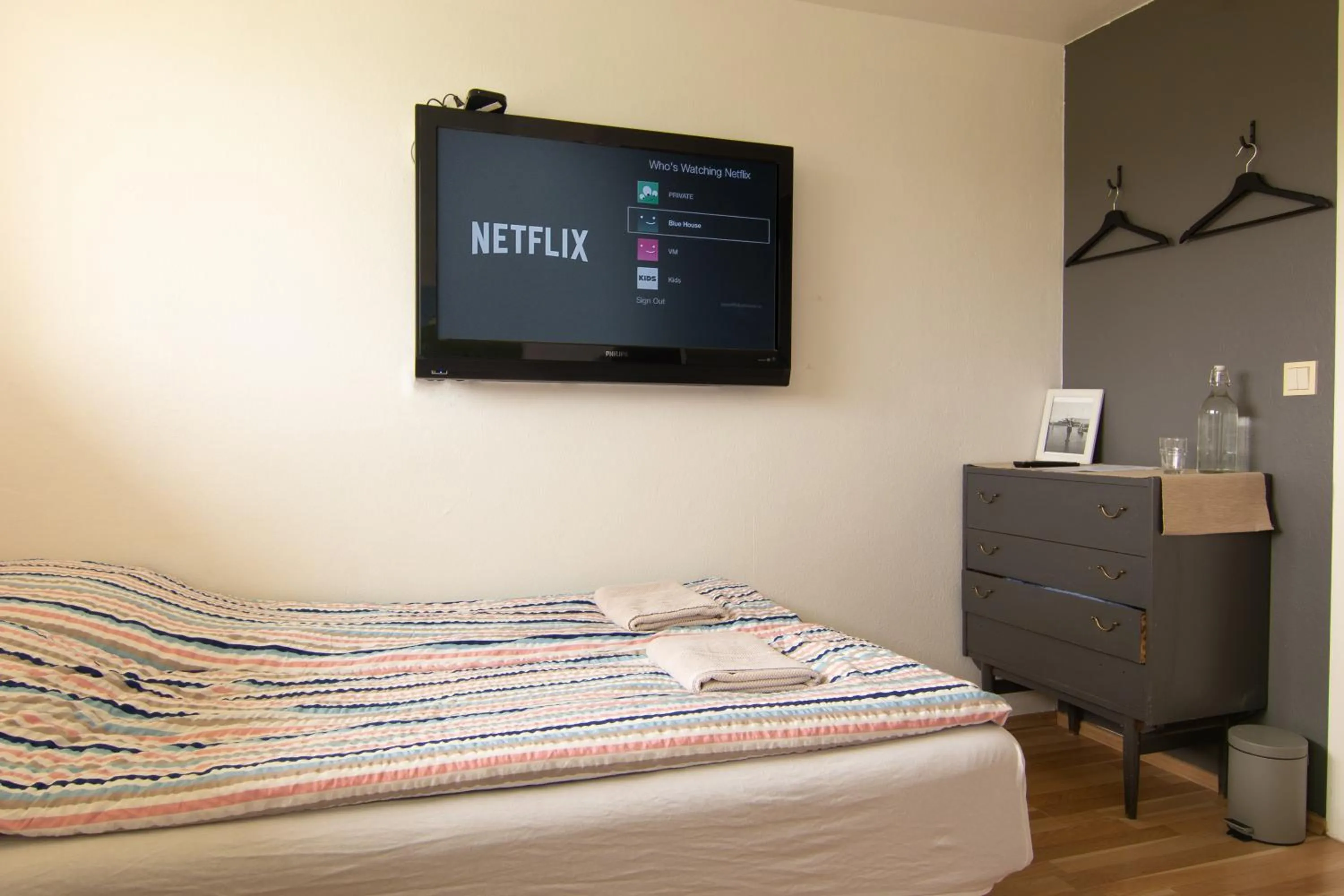 Bed in Grótta Northern Lights - Apartment & Rooms