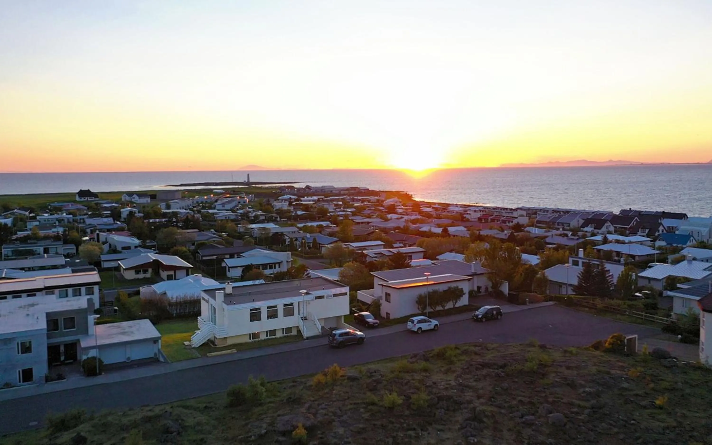 Bird's eye view in Grótta Northern Lights - Apartment & Rooms
